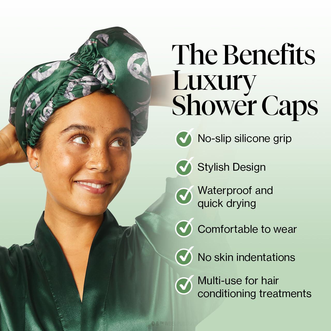 imageKitsch x Harry Potter Satin Microfiber Hair Towel Wrap for Women Super Absorbent Quick Dry AntiFrizz for Long ampamp Short Hairs Turbans for Women Hair Wrap Gifts for Mom SlytherinSlytherin