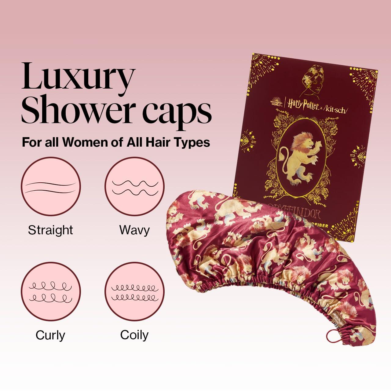 imageKitsch x Harry Potter Satin Microfiber Hair Towel Wrap for Women Super Absorbent Quick Dry AntiFrizz for Long ampamp Short Hairs Turbans for Women Hair Wrap Gifts for Mom SlytherinGryffindor