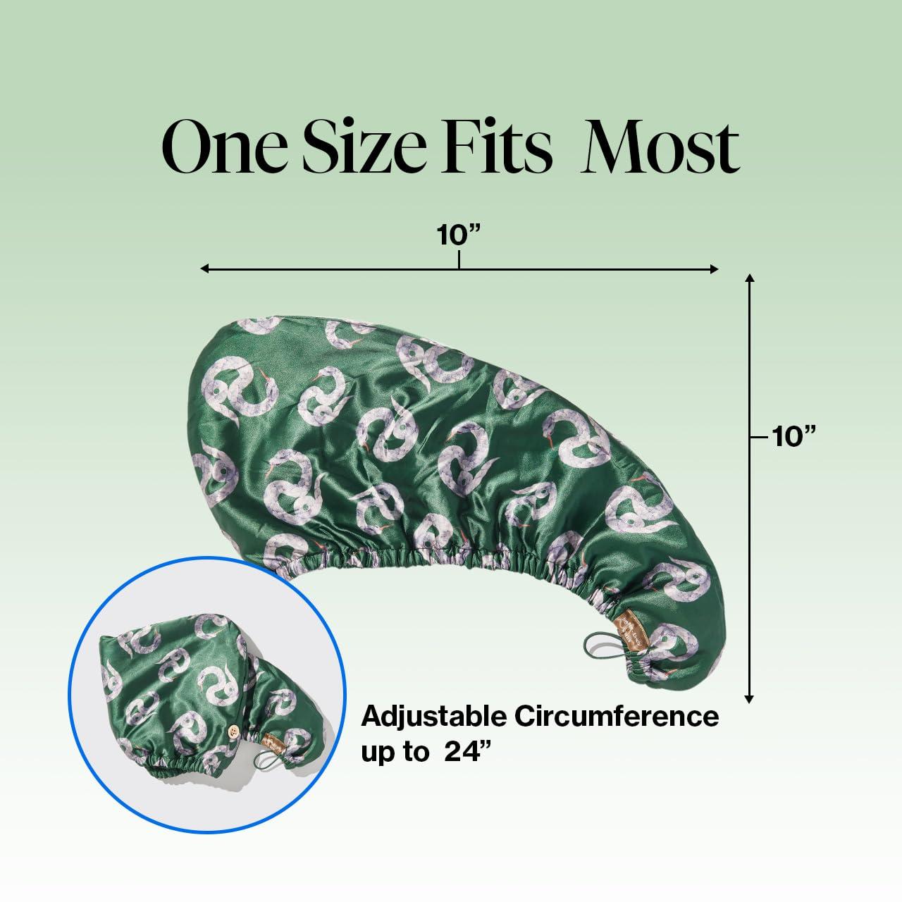 imageKitsch x Harry Potter Satin Microfiber Hair Towel Wrap for Women Super Absorbent Quick Dry AntiFrizz for Long ampamp Short Hairs Turbans for Women Hair Wrap Gifts for Mom SlytherinSlytherin