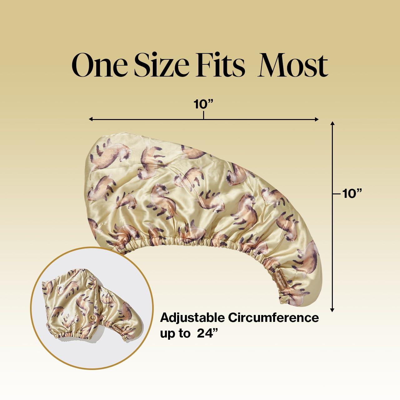 imageKitsch x Harry Potter Satin Microfiber Hair Towel Wrap for Women Super Absorbent Quick Dry AntiFrizz for Long ampamp Short Hairs Turbans for Women Hair Wrap Gifts for Mom SlytherinHufflepuff