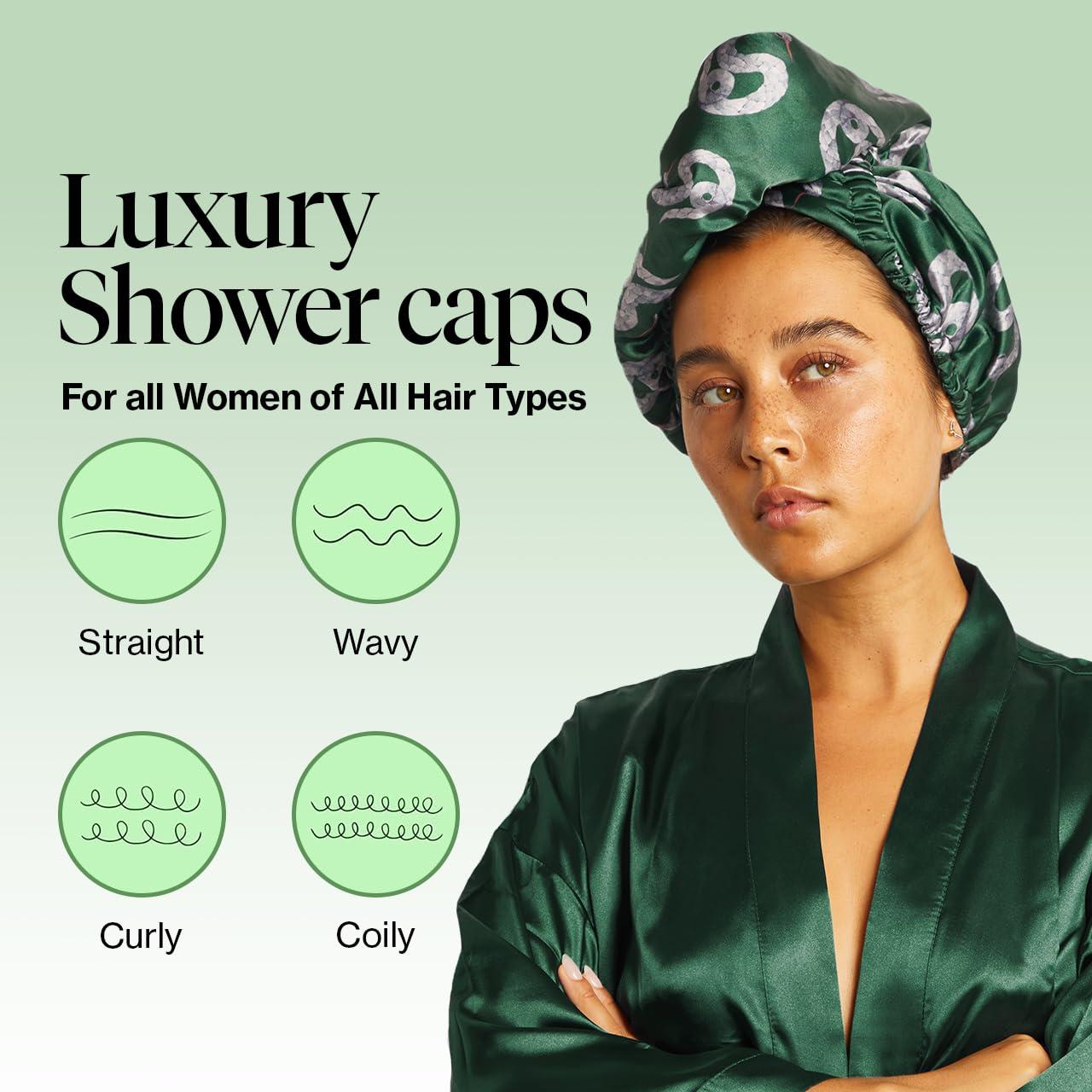 imageKitsch x Harry Potter Satin Microfiber Hair Towel Wrap for Women Super Absorbent Quick Dry AntiFrizz for Long ampamp Short Hairs Turbans for Women Hair Wrap Gifts for Mom SlytherinSlytherin