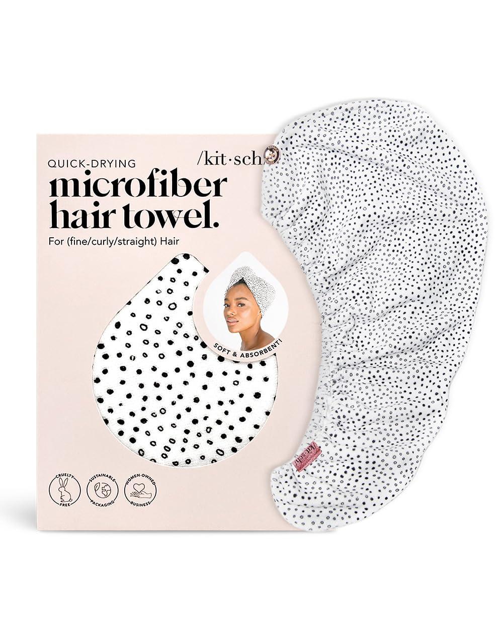 imageKitsch x Harry Potter Satin Microfiber Hair Towel Wrap for Women Super Absorbent Quick Dry AntiFrizz for Long ampamp Short Hairs Turbans for Women Hair Wrap Gifts for Mom SlytherinWhite black