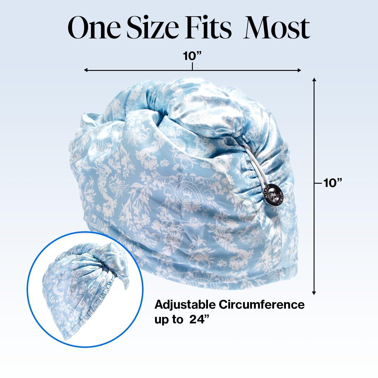 imageKitsch x Harry Potter Satin Microfiber Hair Towel Wrap for Women Super Absorbent Quick Dry AntiFrizz for Long ampamp Short Hairs Turbans for Women Hair Wrap Gifts for Mom SlytherinToile De Blue