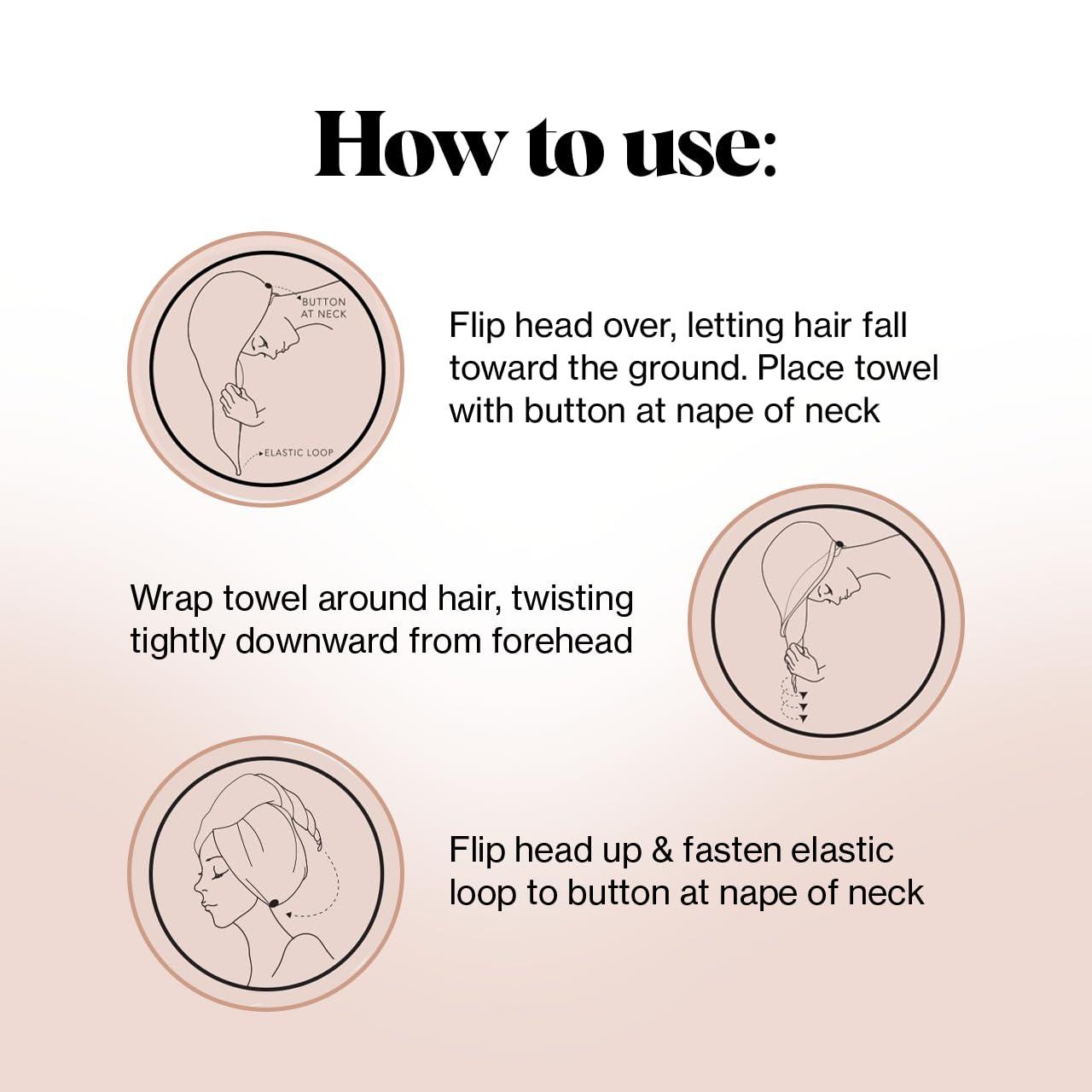 imageKitsch x Harry Potter Satin Microfiber Hair Towel Wrap for Women Super Absorbent Quick Dry AntiFrizz for Long ampamp Short Hairs Turbans for Women Hair Wrap Gifts for Mom SlytherinPink