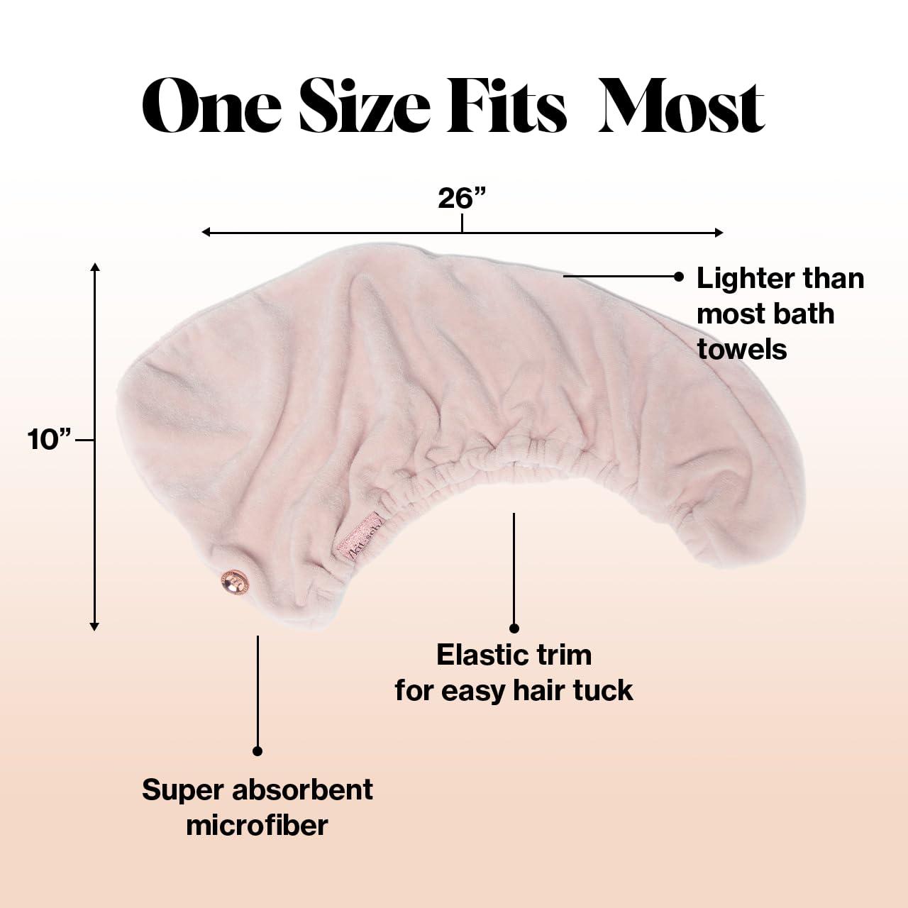 imageKitsch x Harry Potter Satin Microfiber Hair Towel Wrap for Women Super Absorbent Quick Dry AntiFrizz for Long ampamp Short Hairs Turbans for Women Hair Wrap Gifts for Mom SlytherinPink