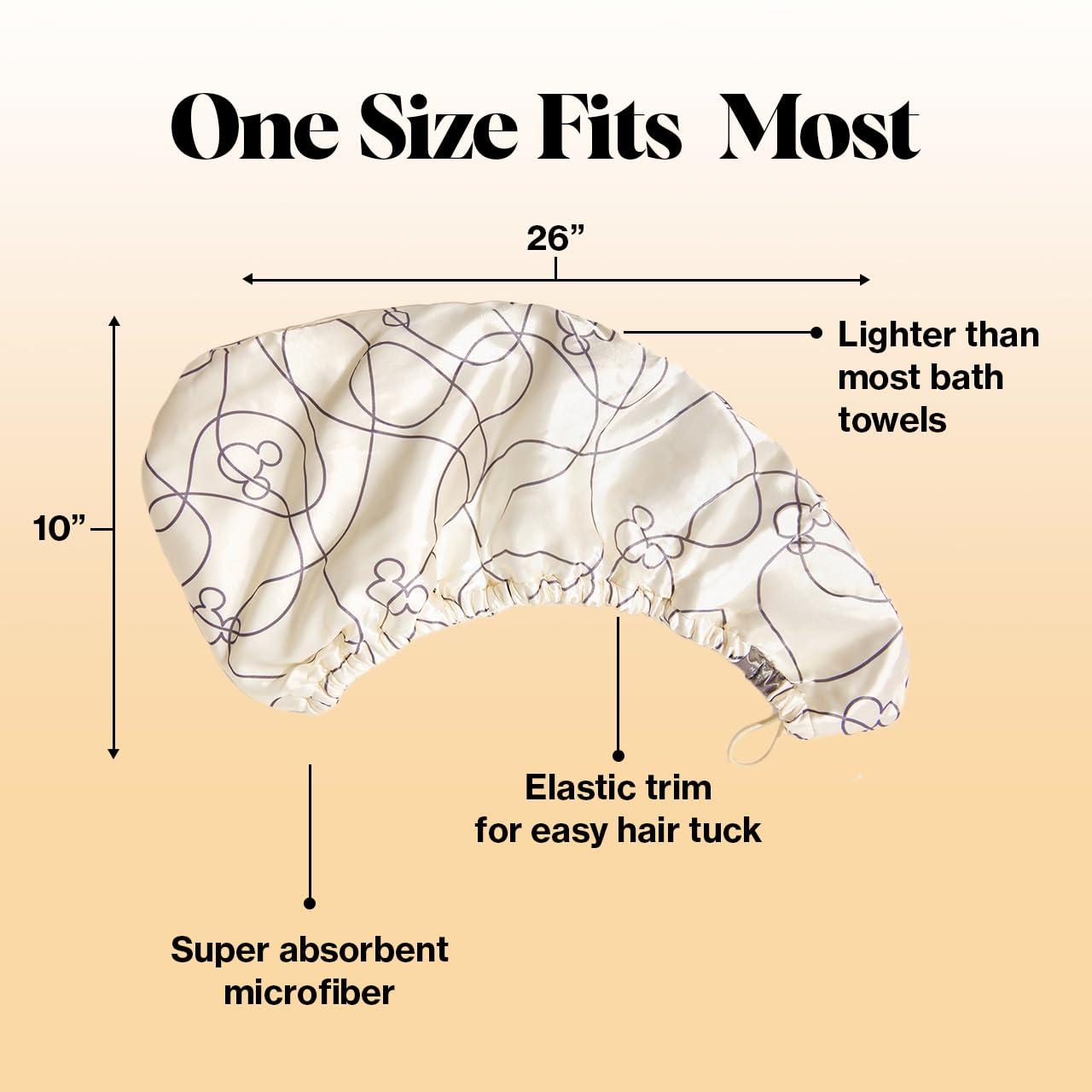 imageKitsch x Harry Potter Satin Microfiber Hair Towel Wrap for Women Super Absorbent Quick Dry AntiFrizz for Long ampamp Short Hairs Turbans for Women Hair Wrap Gifts for Mom SlytherinMickey Maze