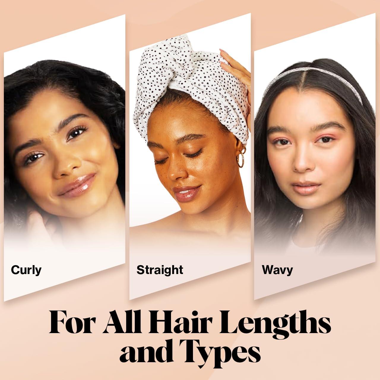 imageKitsch x Harry Potter Satin Microfiber Hair Towel Wrap for Women Super Absorbent Quick Dry AntiFrizz for Long ampamp Short Hairs Turbans for Women Hair Wrap Gifts for Mom SlytherinWhite black