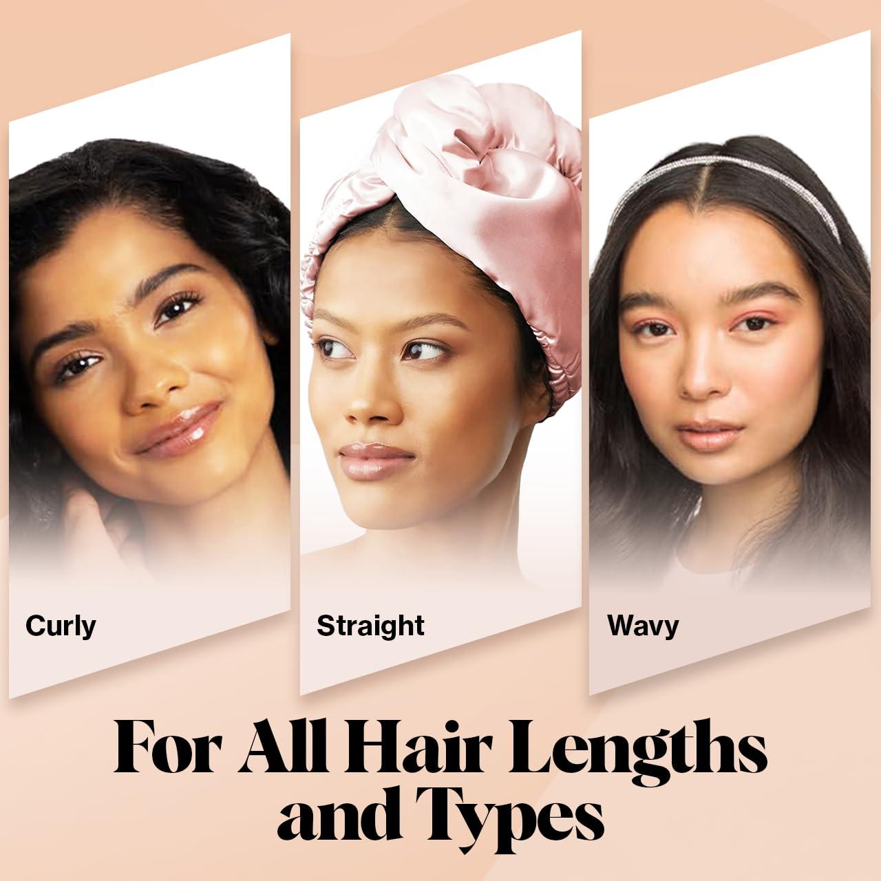 imageKitsch x Harry Potter Satin Microfiber Hair Towel Wrap for Women Super Absorbent Quick Dry AntiFrizz for Long ampamp Short Hairs Turbans for Women Hair Wrap Gifts for Mom SlytherinBlush