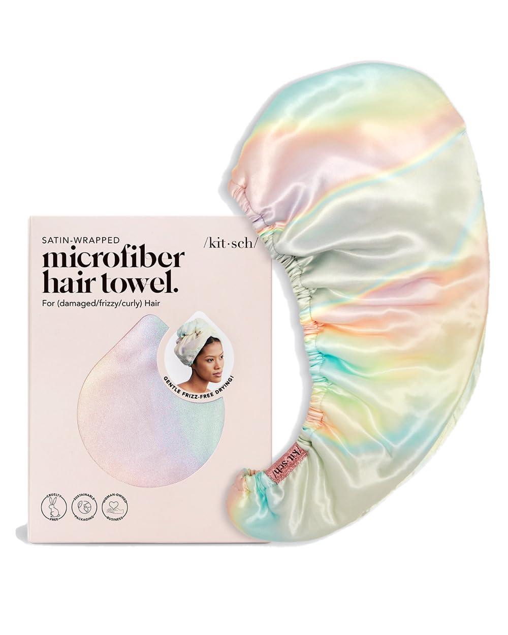 imageKitsch x Harry Potter Satin Microfiber Hair Towel Wrap for Women Super Absorbent Quick Dry AntiFrizz for Long ampamp Short Hairs Turbans for Women Hair Wrap Gifts for Mom SlytherinAura