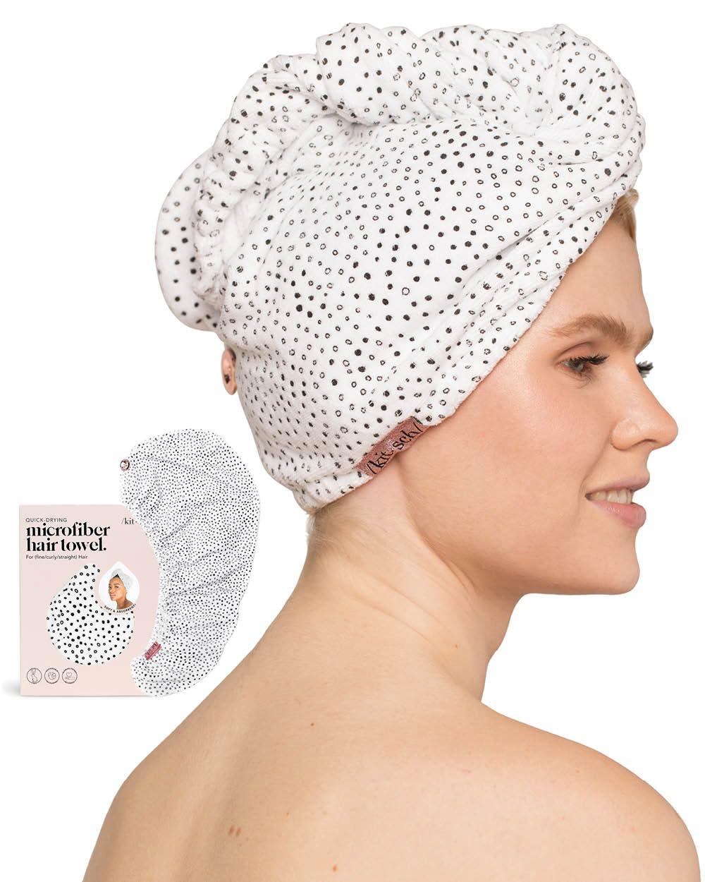 imageKitsch x Harry Potter Satin Microfiber Hair Towel Wrap for Women Super Absorbent Quick Dry AntiFrizz for Long ampamp Short Hairs Turbans for Women Hair Wrap Gifts for Mom SlytherinWhite black