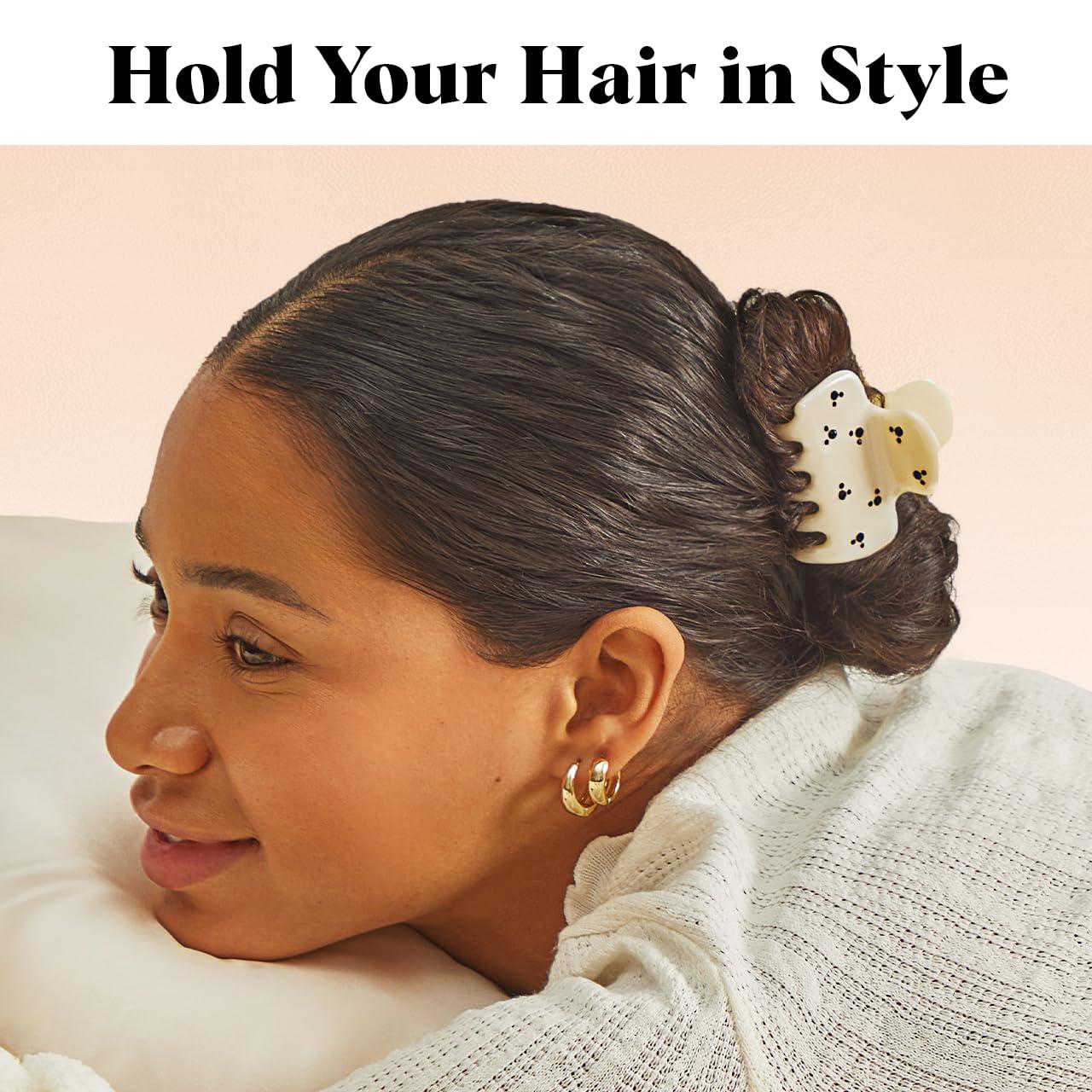 imageKitsch x Star Wars R2D2 Glitter Hair Clip for Women Whimsical GalaxyInspired Claw Clip EcoFriendly Recycled Plastic Strong Secure Grip Ideal Gifts for Women Hair Accessories for GirlsCream