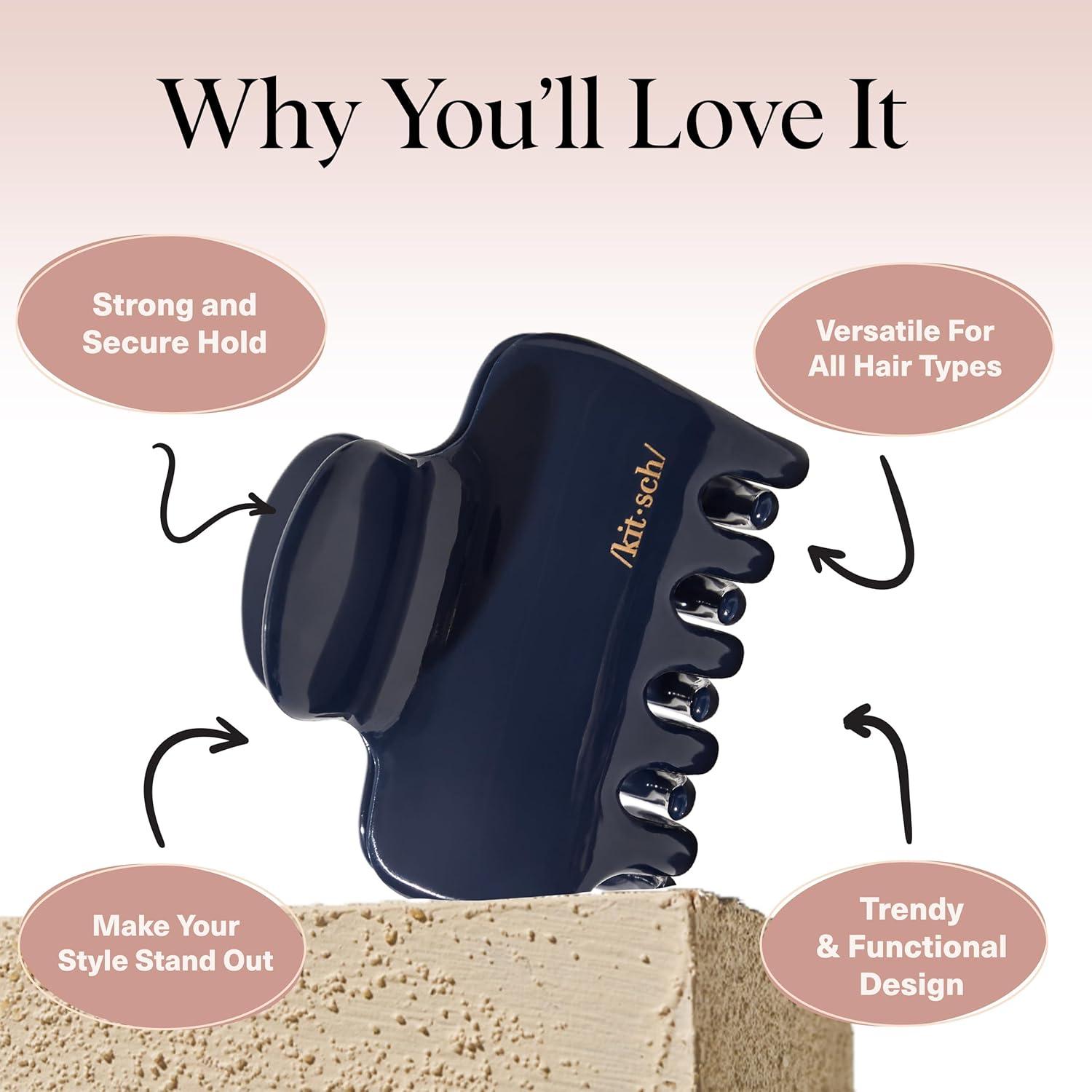 imageKitsch x Star Wars R2D2 Glitter Hair Clip for Women Whimsical GalaxyInspired Claw Clip EcoFriendly Recycled Plastic Strong Secure Grip Ideal Gifts for Women Hair Accessories for GirlsBlue Orchid