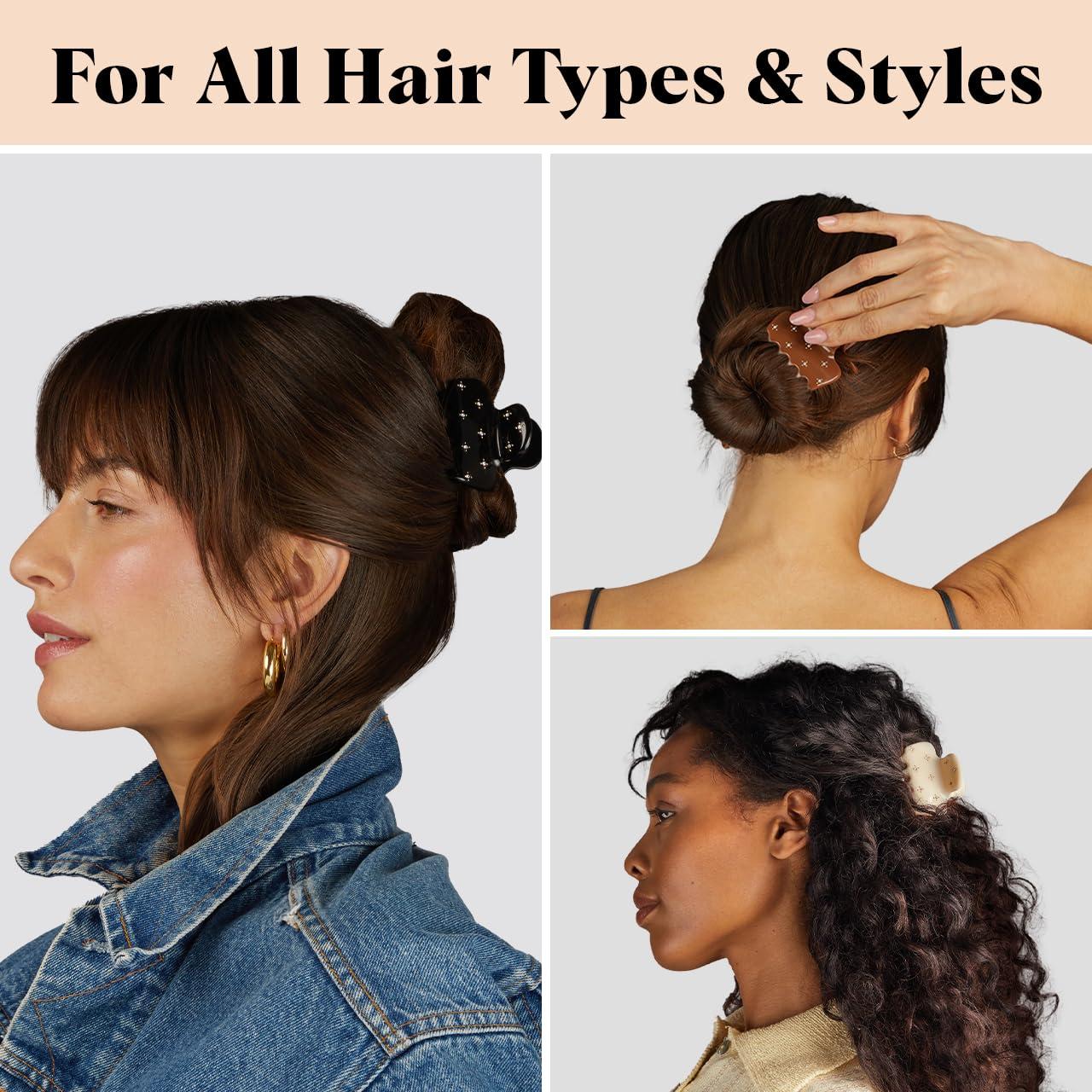 imageKitsch x Star Wars R2D2 Glitter Hair Clip for Women Whimsical GalaxyInspired Claw Clip EcoFriendly Recycled Plastic Strong Secure Grip Ideal Gifts for Women Hair Accessories for GirlsRhinestone Black