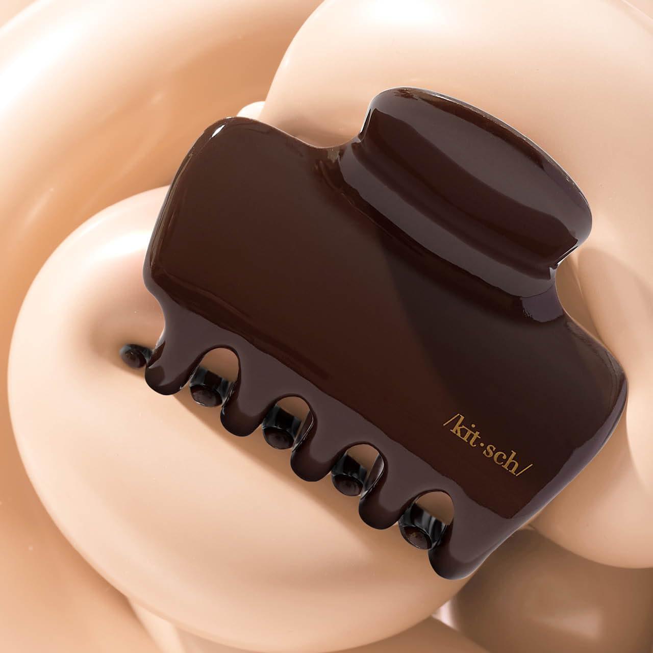 imageKitsch x Star Wars R2D2 Glitter Hair Clip for Women Whimsical GalaxyInspired Claw Clip EcoFriendly Recycled Plastic Strong Secure Grip Ideal Gifts for Women Hair Accessories for GirlsChocolate