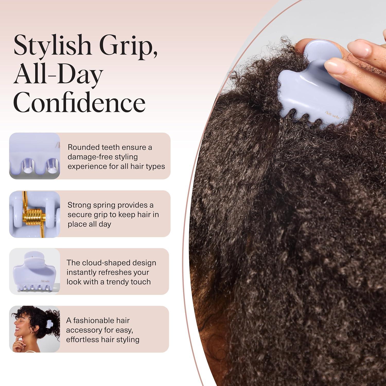 imageKitsch x Star Wars R2D2 Glitter Hair Clip for Women Whimsical GalaxyInspired Claw Clip EcoFriendly Recycled Plastic Strong Secure Grip Ideal Gifts for Women Hair Accessories for GirlsHydrangea Breeze