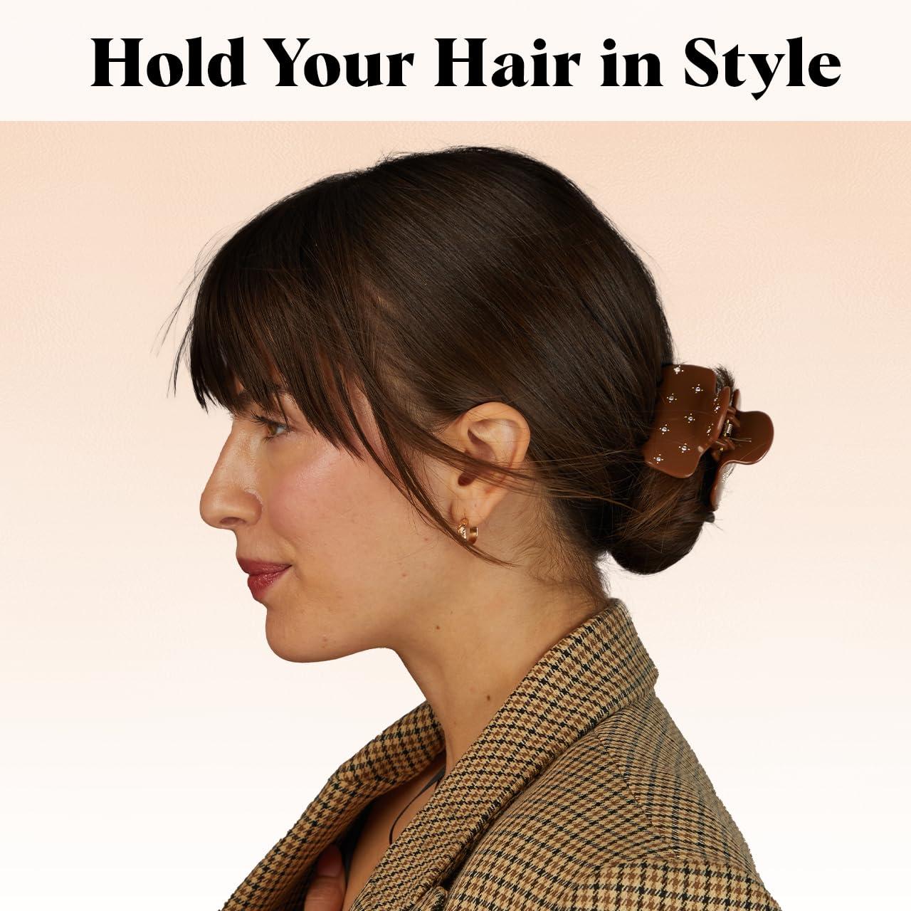 imageKitsch x Star Wars R2D2 Glitter Hair Clip for Women Whimsical GalaxyInspired Claw Clip EcoFriendly Recycled Plastic Strong Secure Grip Ideal Gifts for Women Hair Accessories for GirlsRhinestone Camel