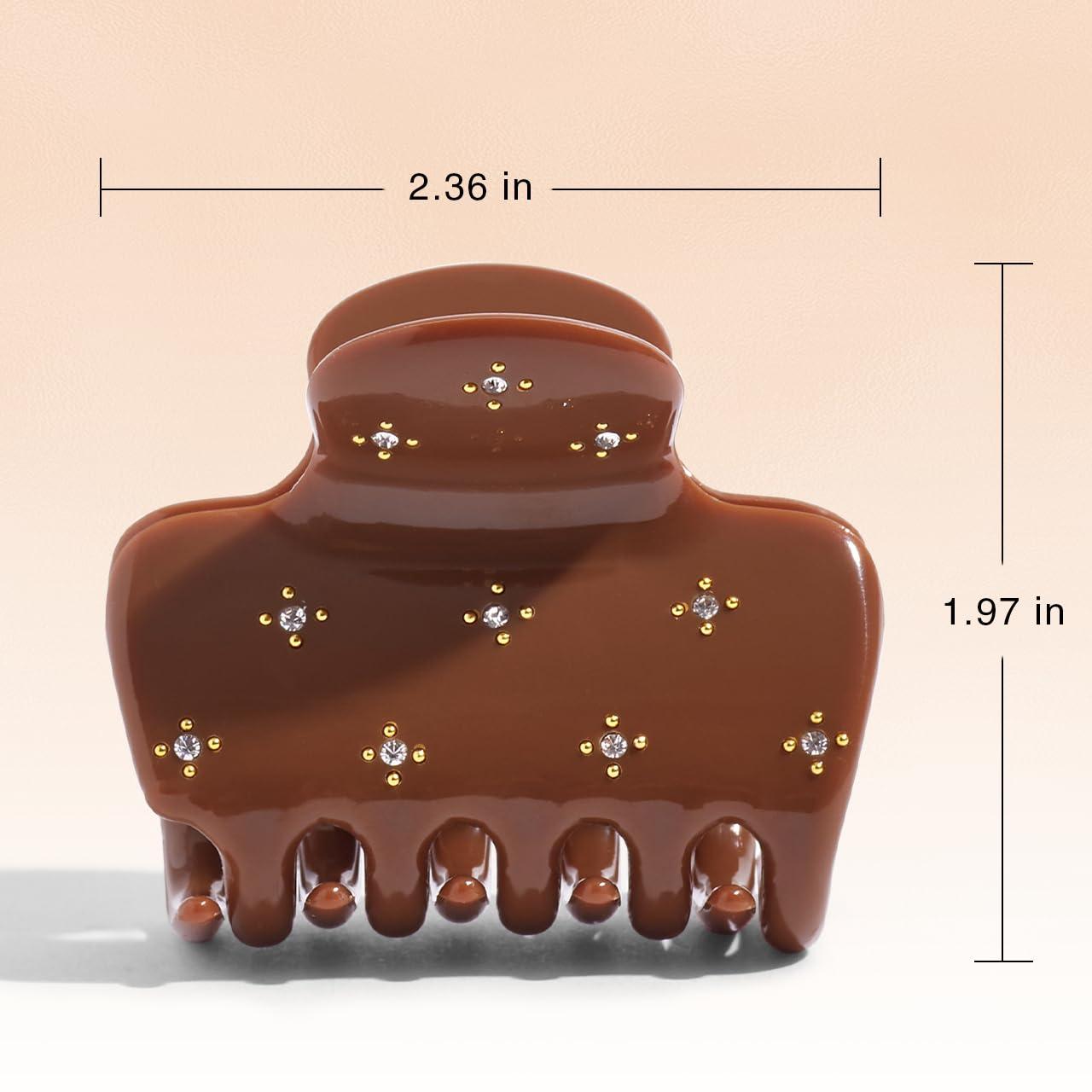 imageKitsch x Star Wars R2D2 Glitter Hair Clip for Women Whimsical GalaxyInspired Claw Clip EcoFriendly Recycled Plastic Strong Secure Grip Ideal Gifts for Women Hair Accessories for GirlsRhinestone Camel