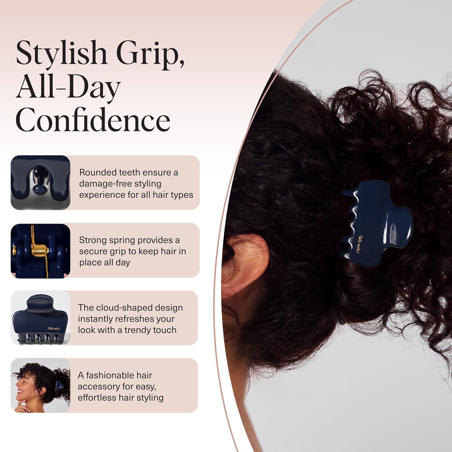 imageKitsch x Star Wars R2D2 Glitter Hair Clip for Women Whimsical GalaxyInspired Claw Clip EcoFriendly Recycled Plastic Strong Secure Grip Ideal Gifts for Women Hair Accessories for GirlsBlue Orchid