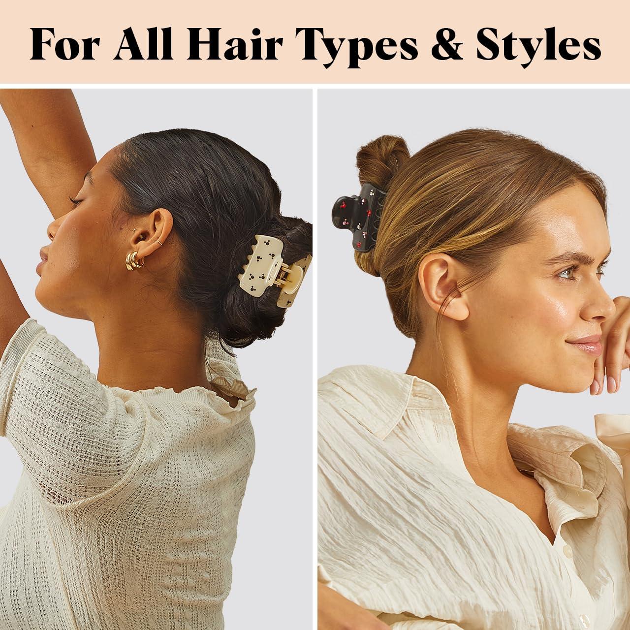 imageKitsch x Star Wars R2D2 Glitter Hair Clip for Women Whimsical GalaxyInspired Claw Clip EcoFriendly Recycled Plastic Strong Secure Grip Ideal Gifts for Women Hair Accessories for GirlsCream