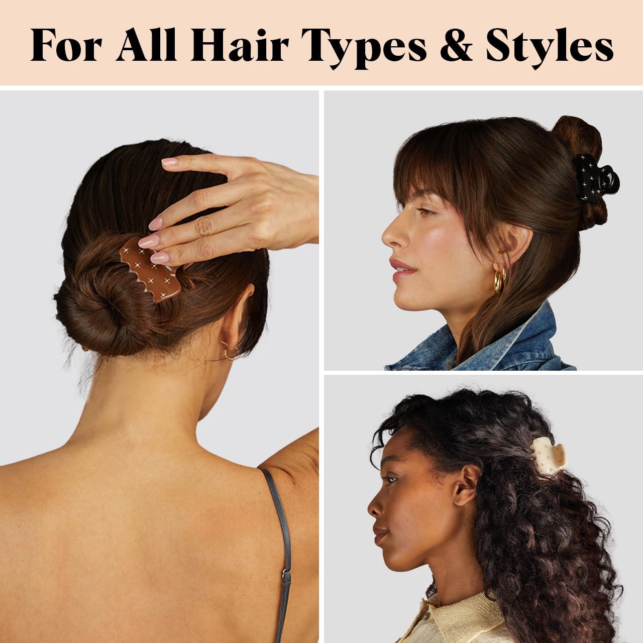 imageKitsch x Star Wars R2D2 Glitter Hair Clip for Women Whimsical GalaxyInspired Claw Clip EcoFriendly Recycled Plastic Strong Secure Grip Ideal Gifts for Women Hair Accessories for GirlsRhinestone Camel