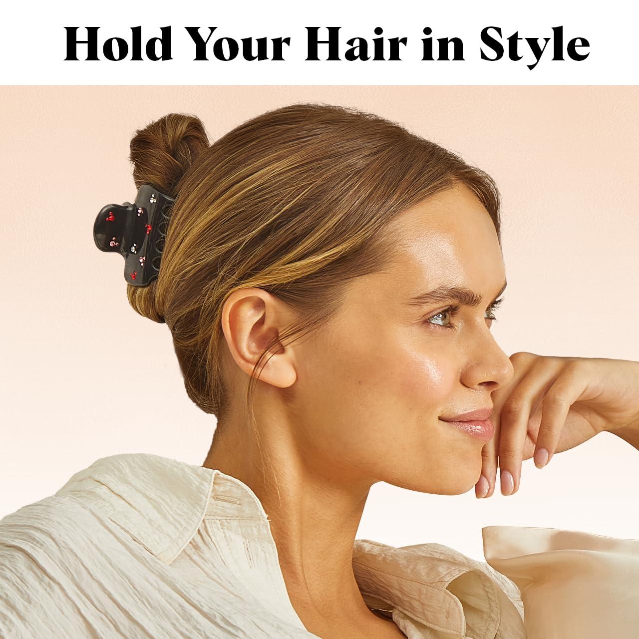 imageKitsch x Star Wars R2D2 Glitter Hair Clip for Women Whimsical GalaxyInspired Claw Clip EcoFriendly Recycled Plastic Strong Secure Grip Ideal Gifts for Women Hair Accessories for GirlsBlack