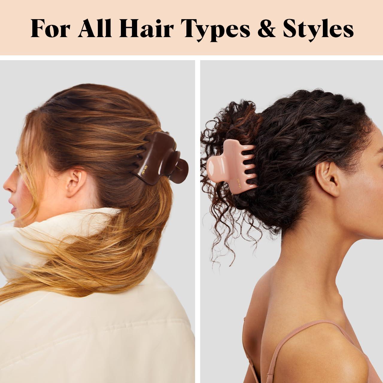 imageKitsch x Star Wars R2D2 Glitter Hair Clip for Women Whimsical GalaxyInspired Claw Clip EcoFriendly Recycled Plastic Strong Secure Grip Ideal Gifts for Women Hair Accessories for GirlsChocolate