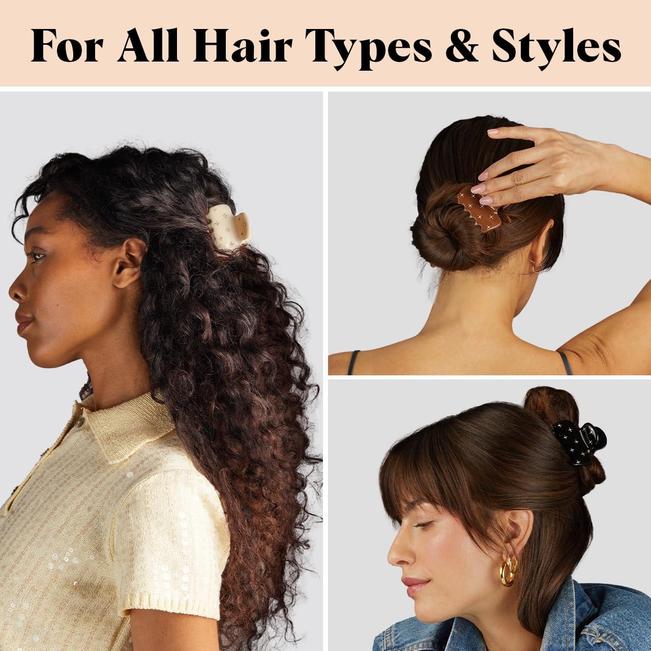 imageKitsch x Star Wars R2D2 Glitter Hair Clip for Women Whimsical GalaxyInspired Claw Clip EcoFriendly Recycled Plastic Strong Secure Grip Ideal Gifts for Women Hair Accessories for GirlsRhinestone Ivory