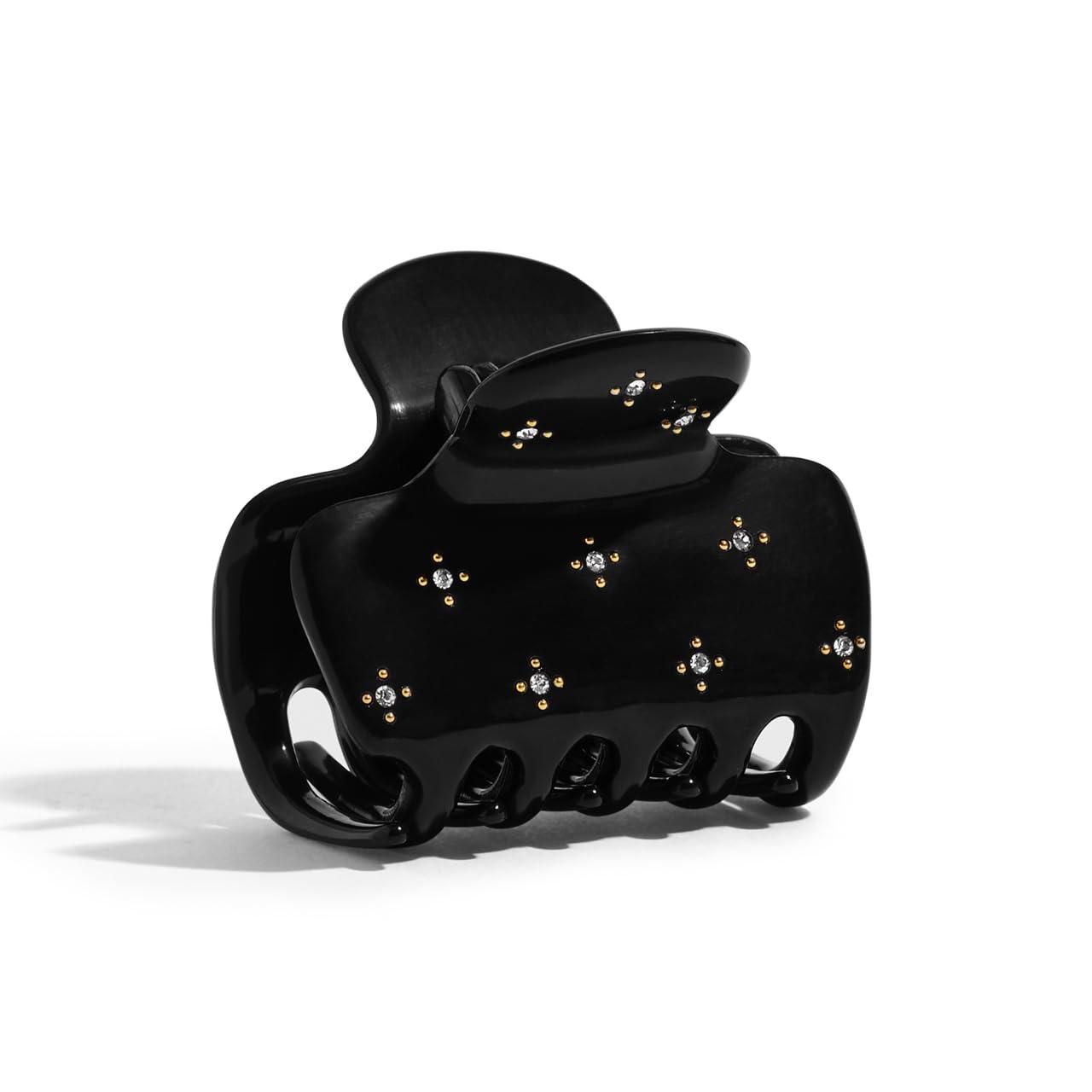 imageKitsch x Star Wars R2D2 Glitter Hair Clip for Women Whimsical GalaxyInspired Claw Clip EcoFriendly Recycled Plastic Strong Secure Grip Ideal Gifts for Women Hair Accessories for GirlsRhinestone Black