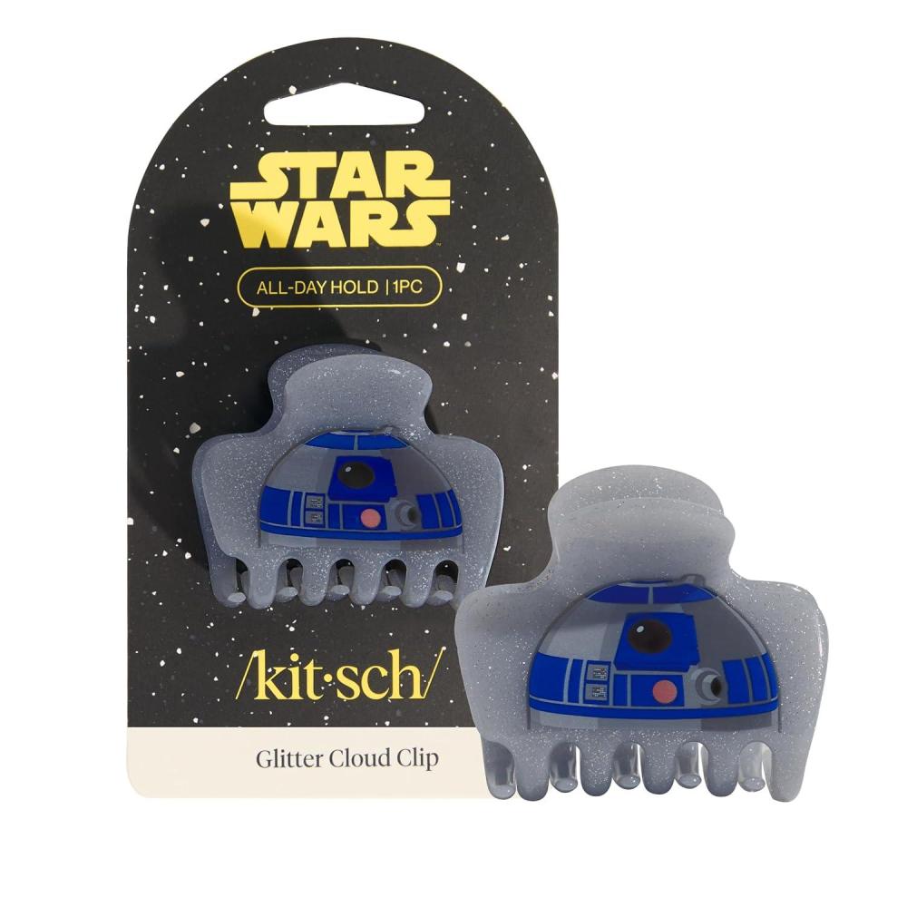 imageKitsch x Star Wars R2D2 Glitter Hair Clip for Women Whimsical GalaxyInspired Claw Clip EcoFriendly Recycled Plastic Strong Secure Grip Ideal Gifts for Women Hair Accessories for GirlsR2D2