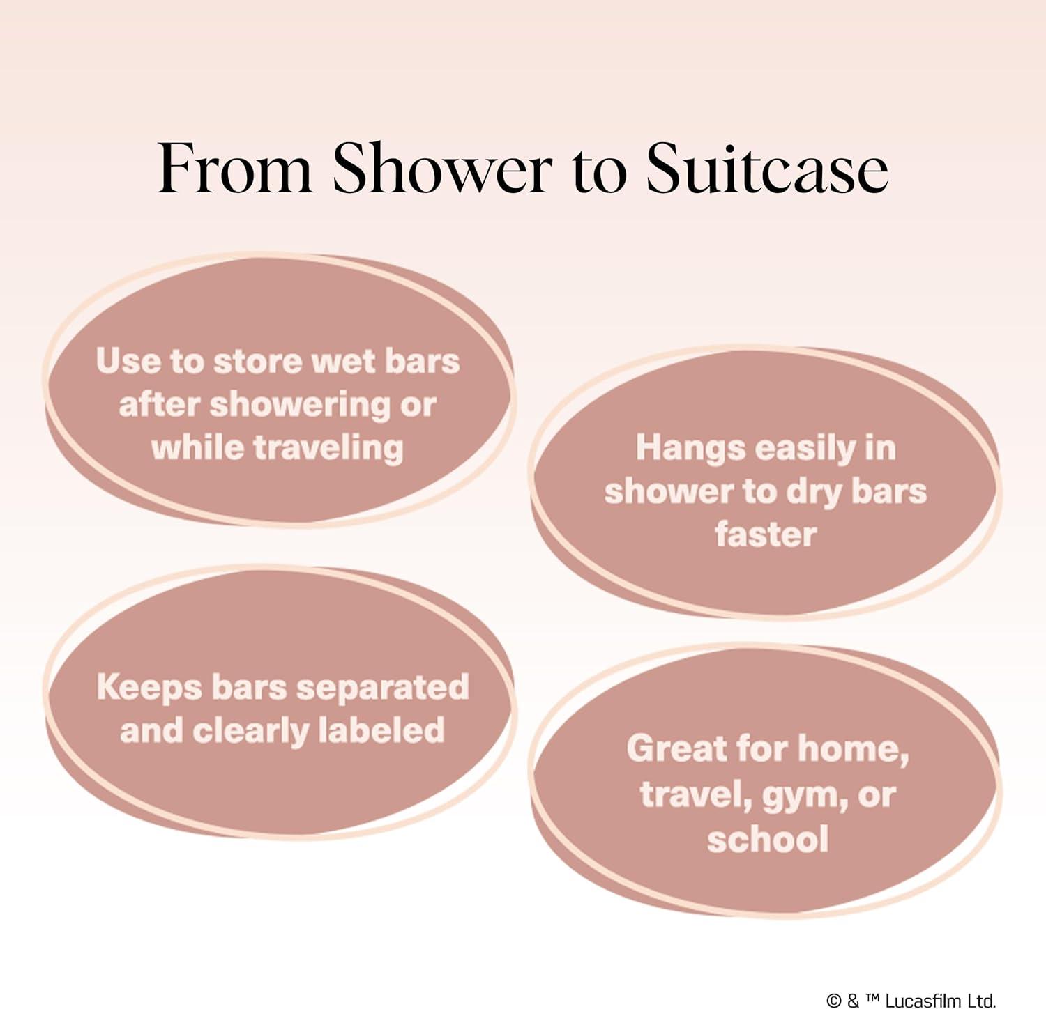 imageKitsch x Star Wars R2D2 Soap Saver Bag Patented Mesh Bag Soap Holder for Shampoo ampamp Conditioner Bars Extends Use ampamp Prevents Soggy Mess Recycled Mesh Beauty Pouch EcoFriendlyR2d2