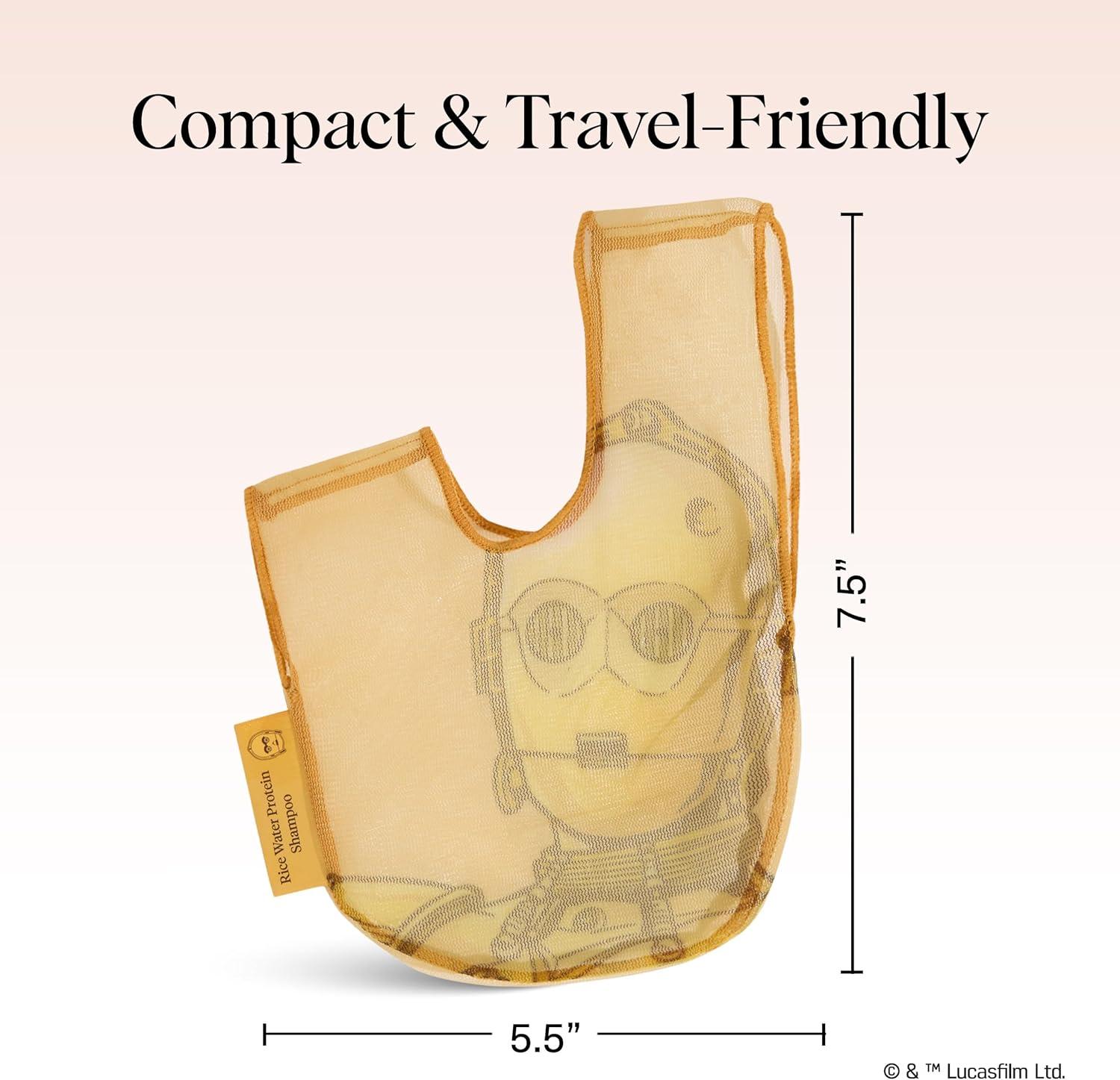 imageKitsch x Star Wars R2D2 Soap Saver Bag Patented Mesh Bag Soap Holder for Shampoo ampamp Conditioner Bars Extends Use ampamp Prevents Soggy Mess Recycled Mesh Beauty Pouch EcoFriendlyC3po