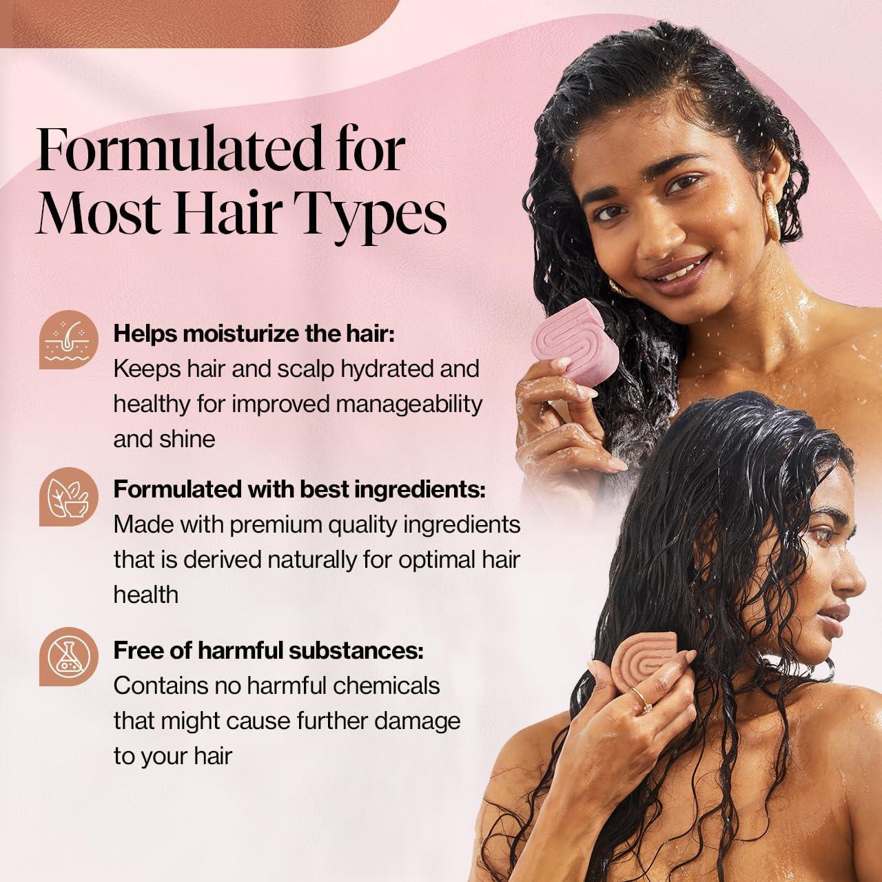 imageKitsch Castor Oil Shampoo ampamp Shea Butter Conditioner Bar Shampoo and Conditioner Set Hydrating ampamp Moisturizing Bar Soap Free of Paraben Silicone Sulfate Made in USA 2pc Set