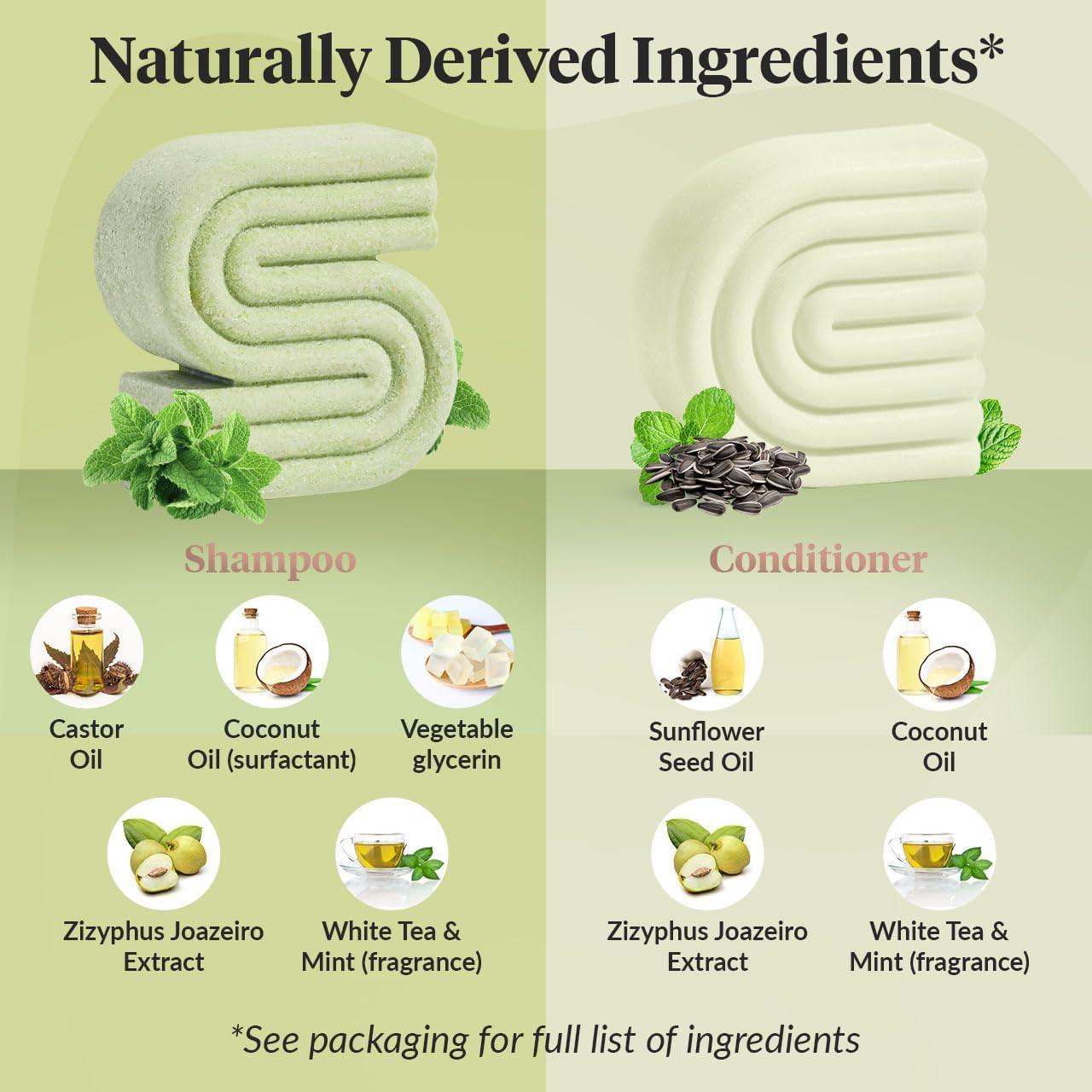 imageKitsch Clarifying Tea Tree Shampoo and Conditioner Set Shampoo ampamp Conditioner Bar for Women and Men Scalp ampamp Oil Control Hair Care Free of Paraben Sulfate ampamp Silicone Made in USA 2 pcs