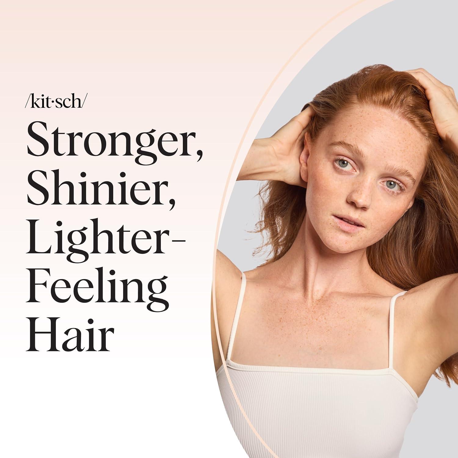 imageKitsch Rice Water Shampoo and Conditioner Set PreWash Scalp Serum with Rosemary and Biotin Shampoo and Conditioner Bar for Hair Growth ampamp Scalp Nourishment Hair Care 3pc Set