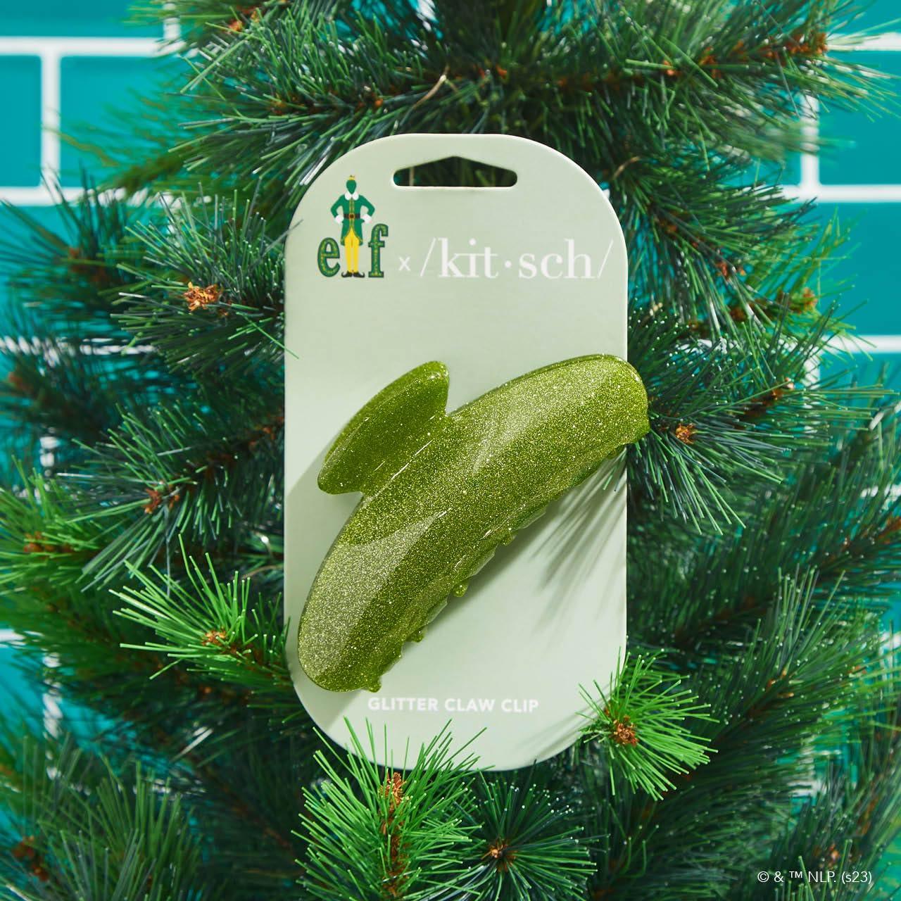 imageKitsch Wonder Woman Clear Acrylic Large Claw Clip Durable Hair Claw Clip for All Hair Types Great for Updo HalfUp Stays In Place Without Pulling Gifts For Women 1pcGreen Glitter