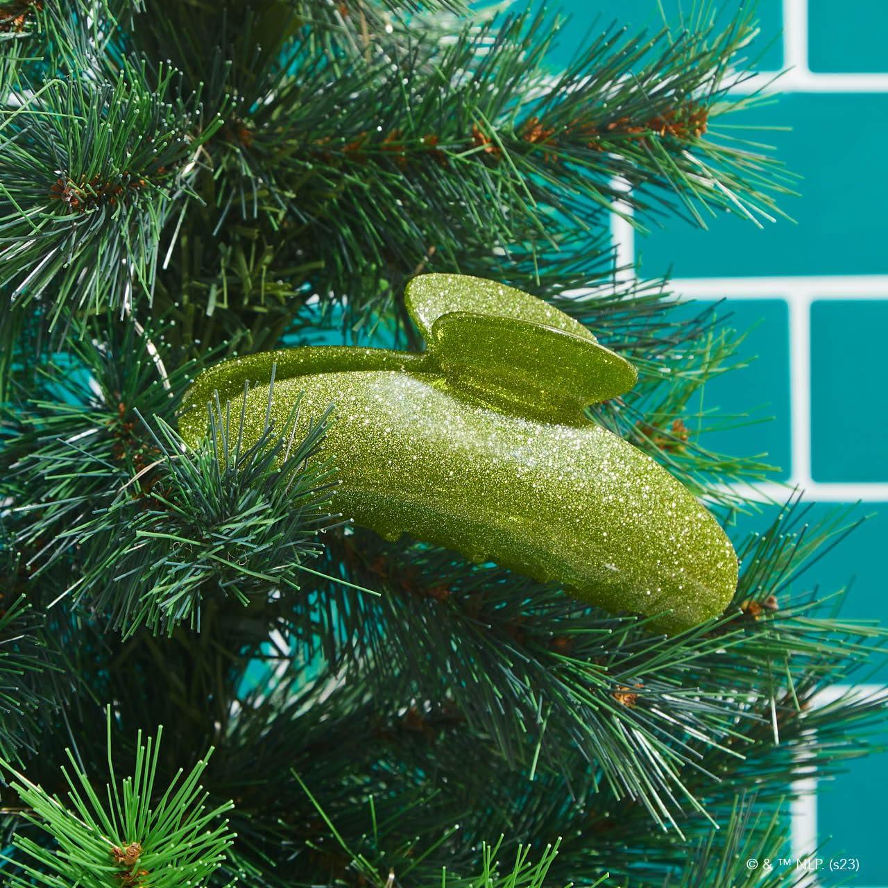 imageKitsch Wonder Woman Clear Acrylic Large Claw Clip Durable Hair Claw Clip for All Hair Types Great for Updo HalfUp Stays In Place Without Pulling Gifts For Women 1pcGreen Glitter