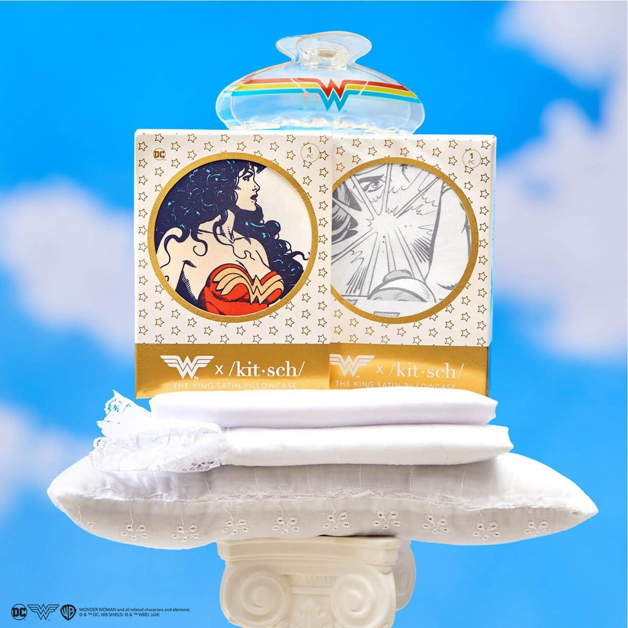 imageKitsch Wonder Woman Clear Acrylic Large Claw Clip Durable Hair Claw Clip for All Hair Types Great for Updo HalfUp Stays In Place Without Pulling Gifts For Women 1pcWonder Woman Clear