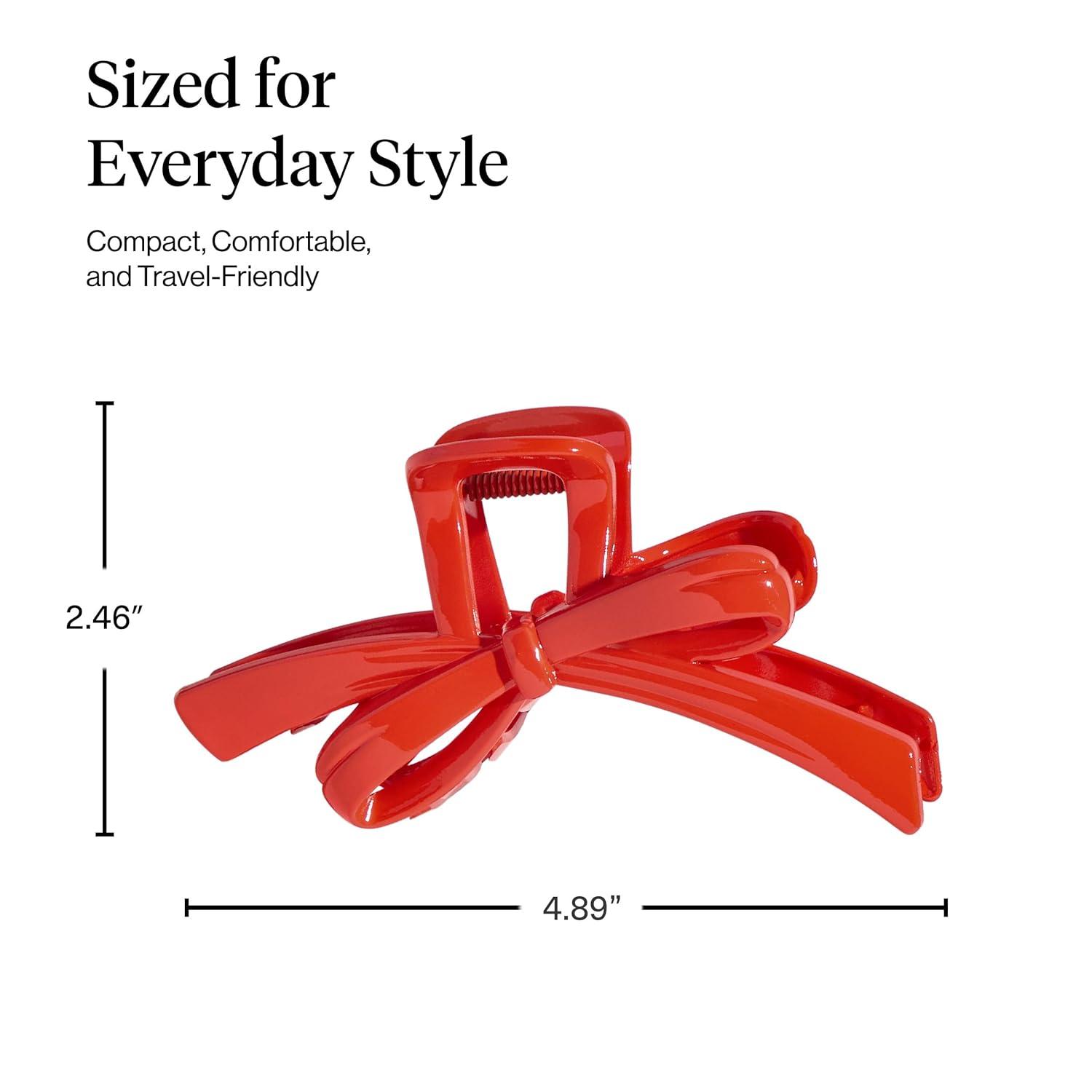 imageThe Grinch x Kitsch Bow Hair Claw Clip for Women Strong Hold for Thick or Thin Hair Glossy Red Hair Clip for Holidays or Everyday Hairstyle Ideal Stocking Stuffers and Gifts for Women 1 pc