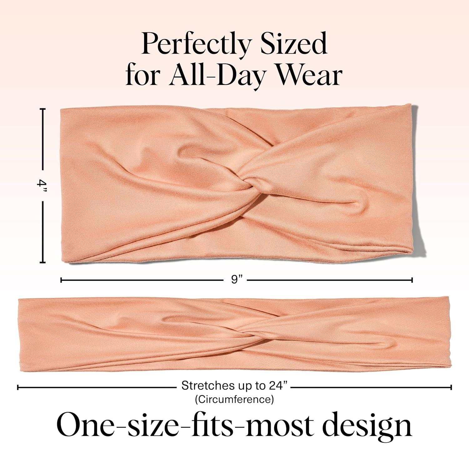 imageKitsch Wide Headbands for Women  Fashion Sports Headband for Workout Yoga Gym Running Exercise  Stretchy Head Bands for Womens Hair  Hair Accessories  Ideal Gifts for Women  Rosewood 2pcsRosewood