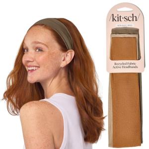 Kitsch Wide Headbands for Women – Fashion Sports Headband for Workout, Yoga, Gym, Running, Exercise | Stretchy Head Bands | Hair Accessories | Ideal Gifts for Women – Garden Bouquet, 3pcs(Sedona)