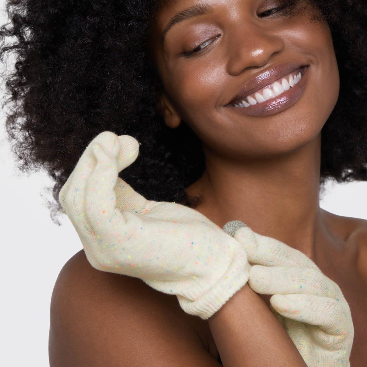 imageKitsch Moisturizing Gloves Overnight for Dry Hands Treatment for Women ampamp Men Soft Hydrating ampamp Infused Gel Spa Gloves for Kids One Size Fits Most Washable ampamp Reusable Pair