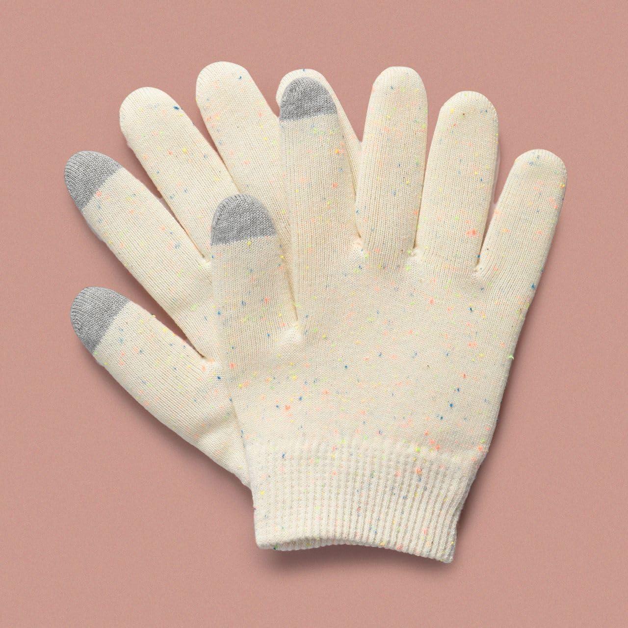 imageKitsch Moisturizing Gloves Overnight for Dry Hands Treatment for Women ampamp Men Soft Hydrating ampamp Infused Gel Spa Gloves for Kids One Size Fits Most Washable ampamp Reusable Pair
