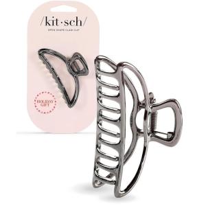 Kitsch Metal Hair Clips for Women – Durable & Elegant Metal Claw Clips, Perfect for Everyday Use & Special Occasions – Hematite | Ideal Gifts for Women, 1 Piece(Hematite)