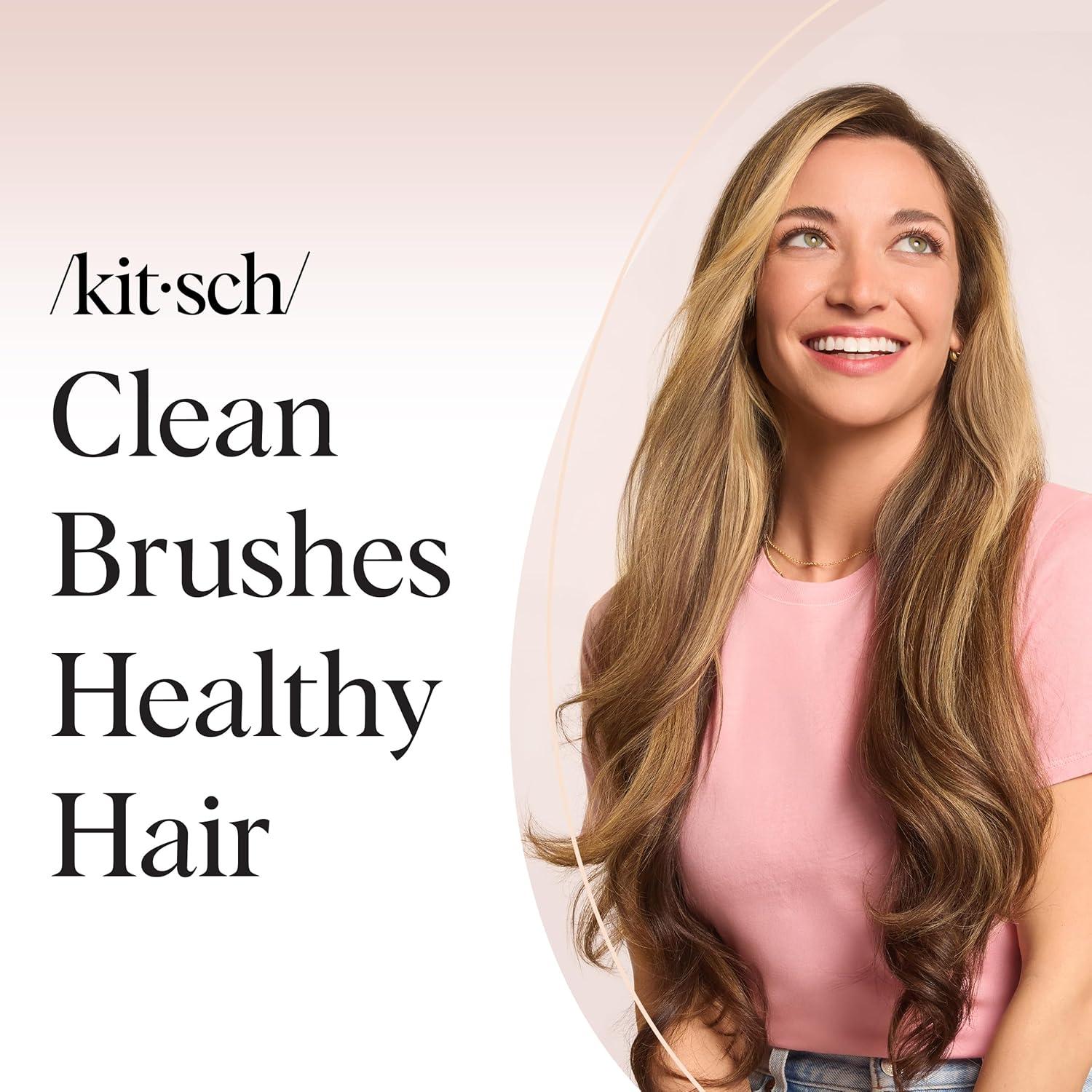 image:imageKitsch Hair Brush Cleaner Tool DoubleSided 2in1 Brush Cleaner for Hair Brushes amp Combs EcoFriendly Cleaning Tool with Pick amp Bristles Perfect Gifts for Women Hair Stylist Essentials