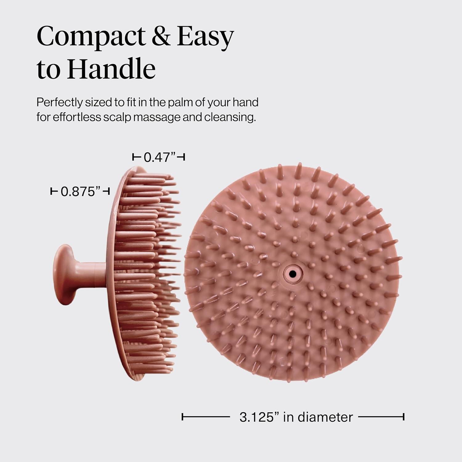image:imageKitsch Scalp Massager for Hair Care Scalp Scrubber Shampoo Brush amp Exfoliator for All Hair Types Relaxing amp Exfoliating Terracotta