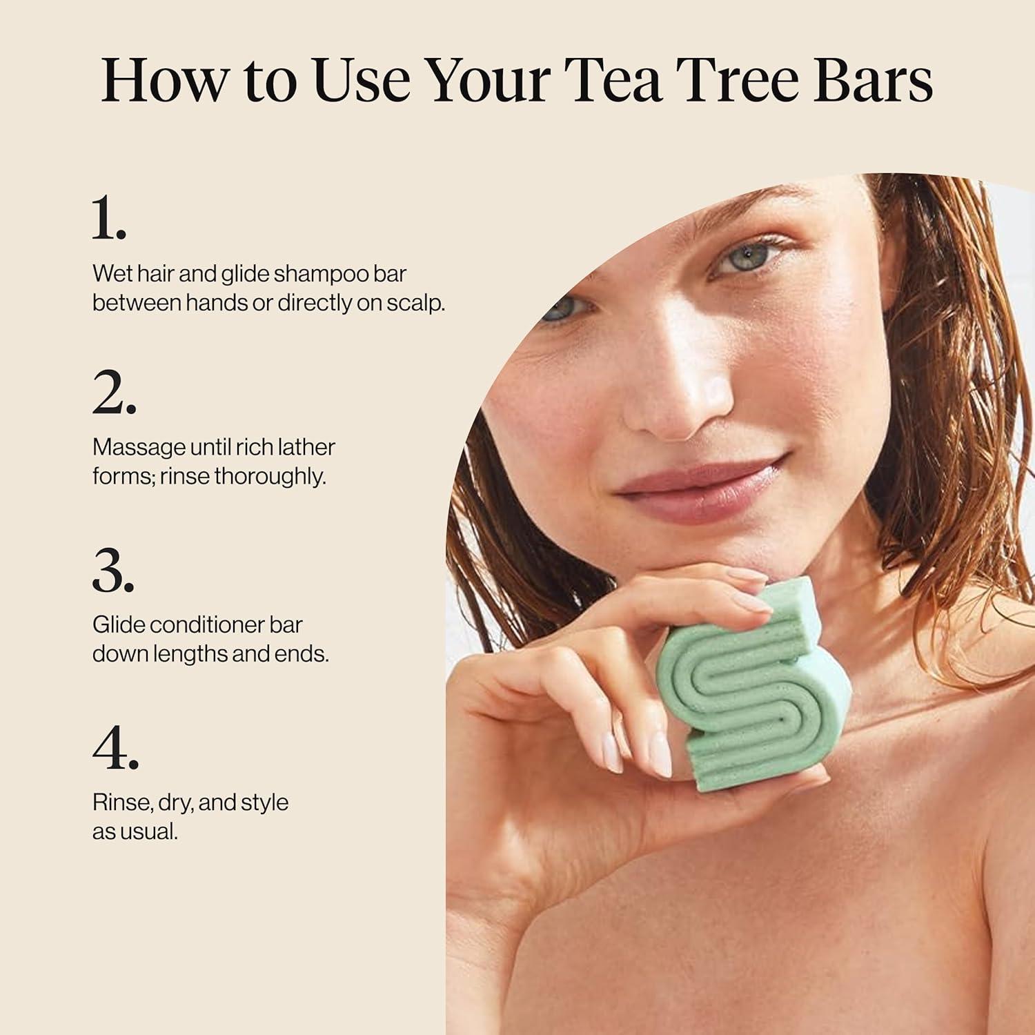 image:imageKitsch Clarifying Tea Tree amp Mint Shampoo Bar Tea Tree Shampoo for BuildUp Removal Hair Shampoo Bar for Scalp amp Oil Control Vegan Hair Care Made in USA 32 ozTea Tree Mint Clarifying Shampoo Bar