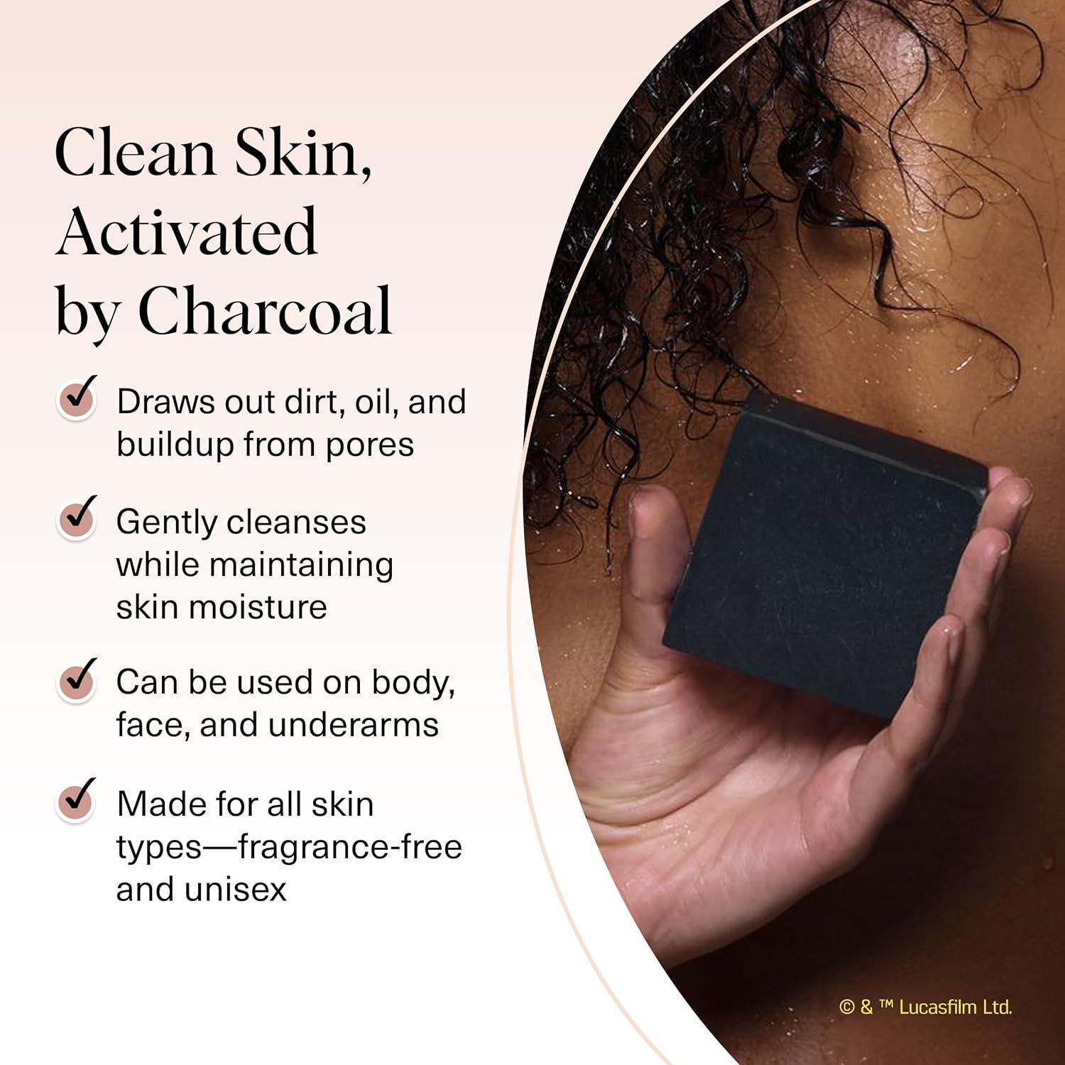 image:imageKitsch Charcoal Soap Body Wash Bar x Star Wars Darth Detoxifying Bar Soap wActivated Charcoal Gently Removes Excess Oil amp Impurities Clears Pores Firms amp Moisturizes Skin Made in USA 4 oz