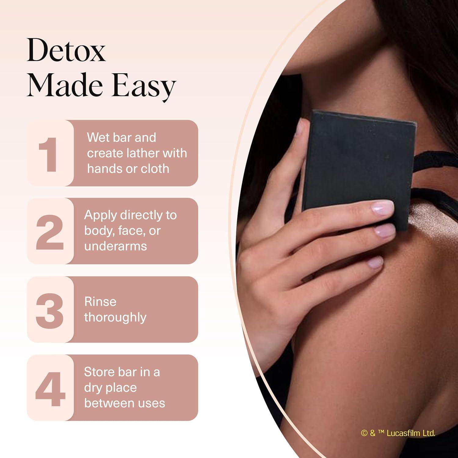 image:imageKitsch Charcoal Soap Body Wash Bar x Star Wars Darth Detoxifying Bar Soap wActivated Charcoal Gently Removes Excess Oil amp Impurities Clears Pores Firms amp Moisturizes Skin Made in USA 4 oz