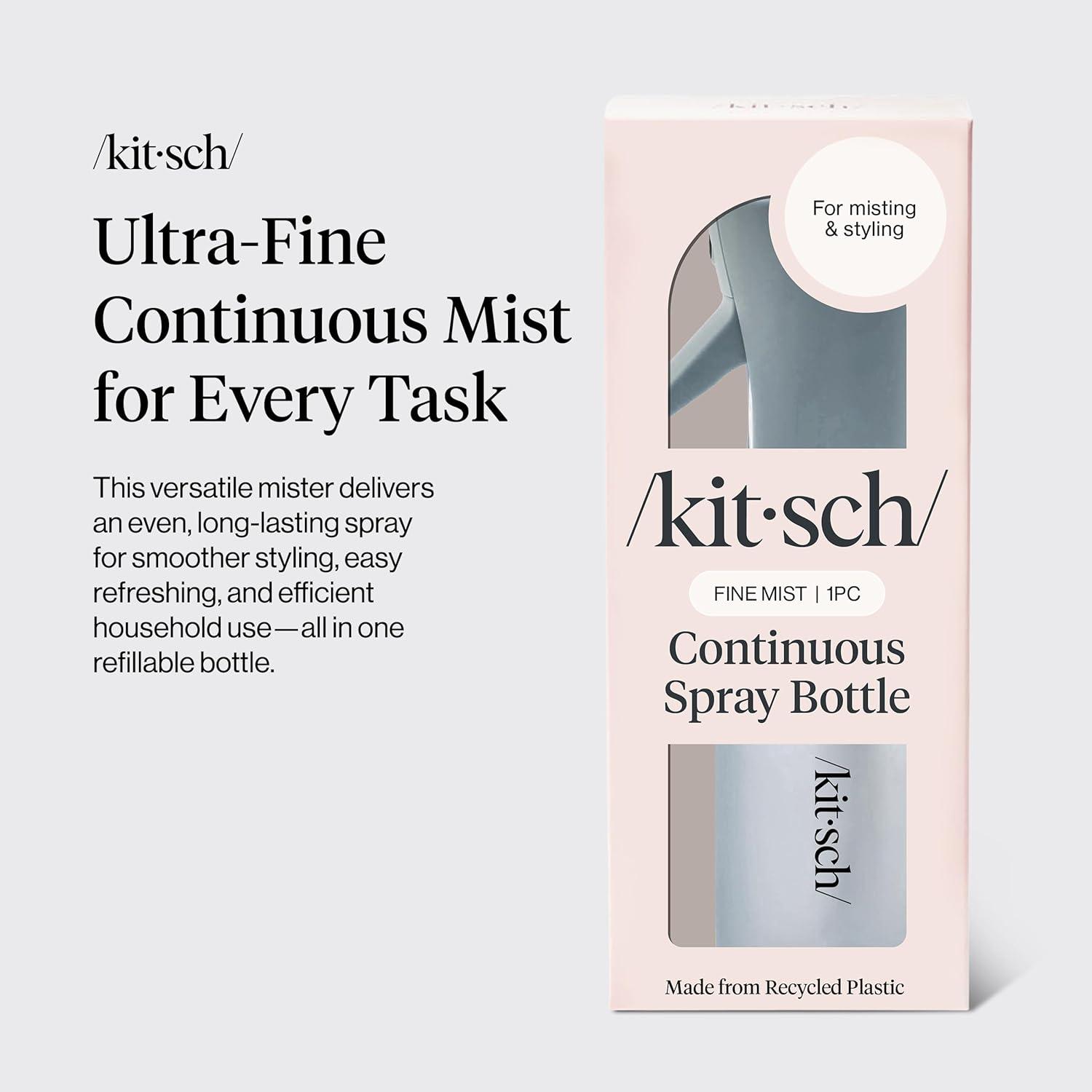 image:imageKitsch Continuous Spray Bottle for Hair Fine Mist Water Mister amp Water Spray Bottle Recycled Hair Spray Bottle Spray Bottles for Cleaning Styling Plants amp More Sheer Violet 150mlHaze Blue