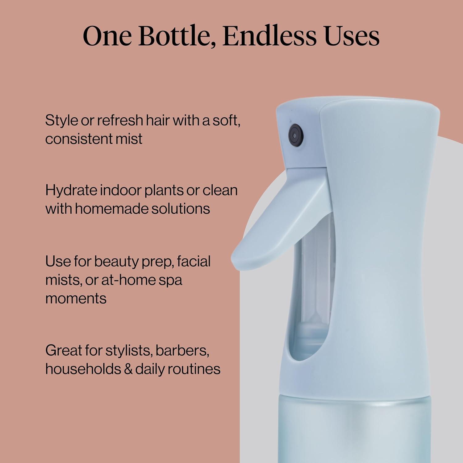 image:imageKitsch Continuous Spray Bottle for Hair Fine Mist Water Mister amp Water Spray Bottle Recycled Hair Spray Bottle Spray Bottles for Cleaning Styling Plants amp More Sheer Violet 150mlHaze Blue